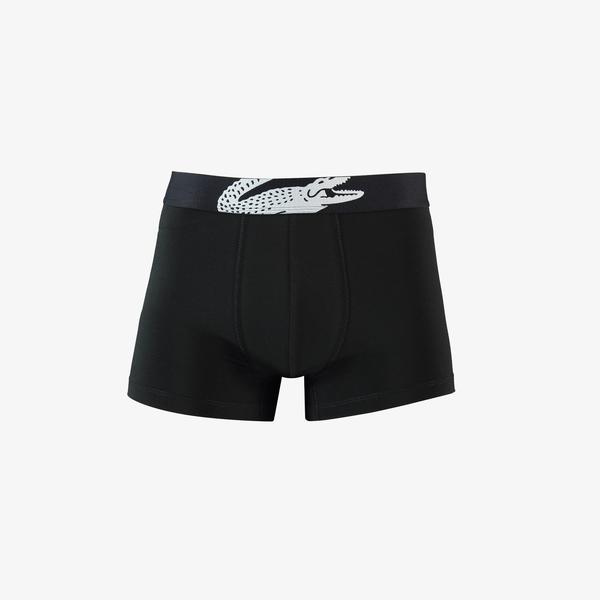 Lacoste Classic Erkek Baskılı 3'lü Renkli Boxer_1