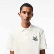 Lacoste Roland Garros Erkek Relaxed Fit Baskılı Krem Polo