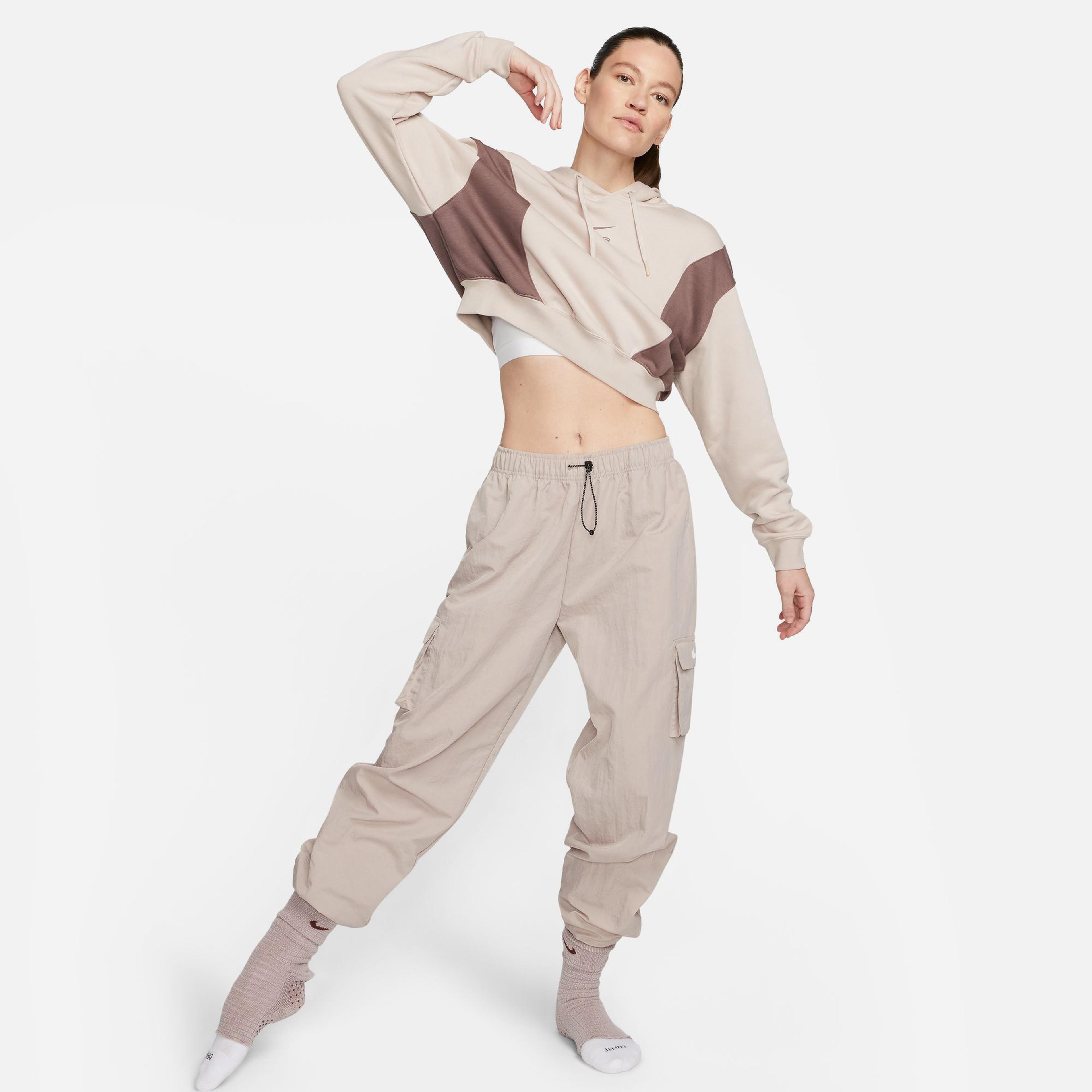 Nike Ns Air Os Mod Kadın Krem Crop Hoodie