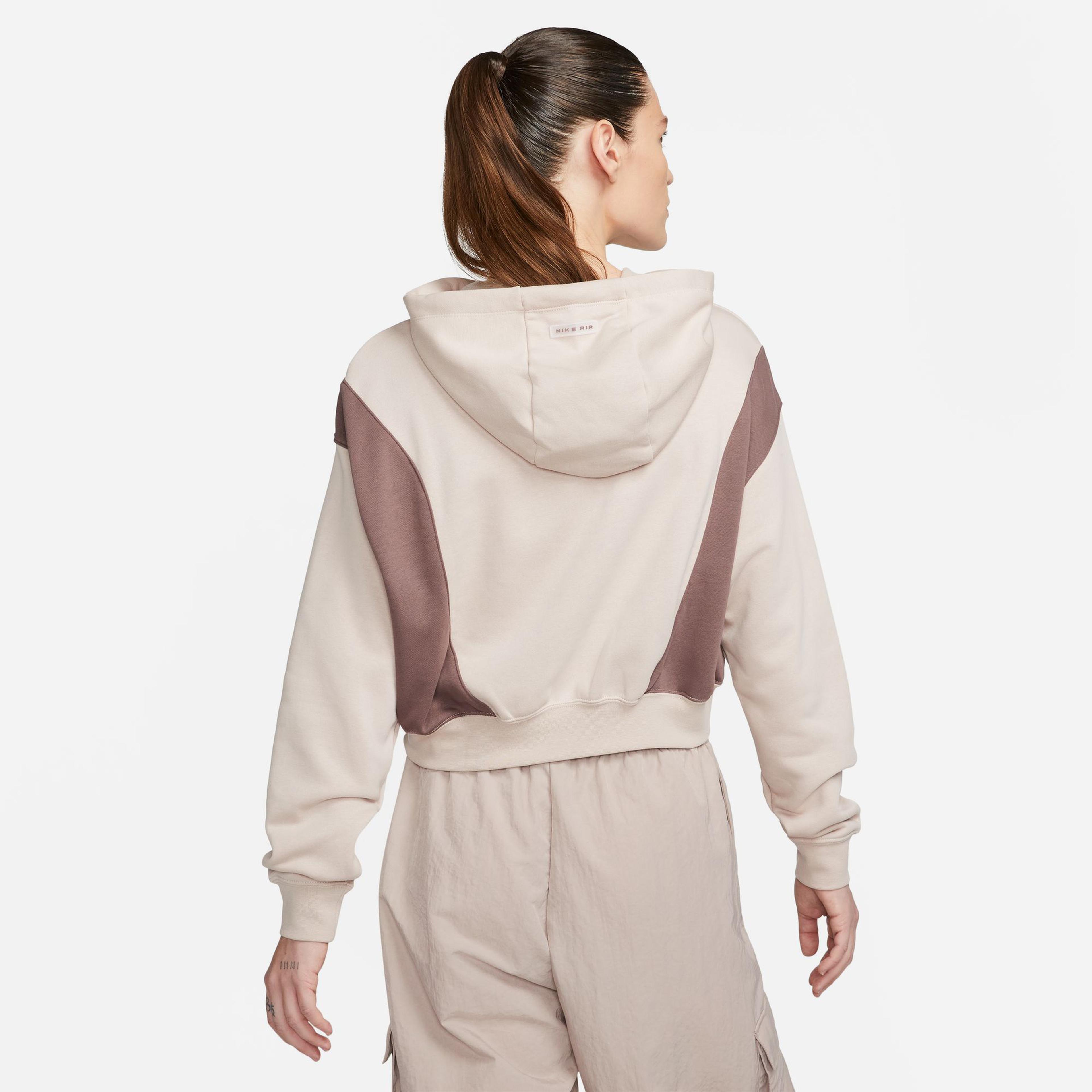 Nike Ns Air Os Mod Kadın Krem Crop Hoodie