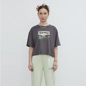 Fifty Pieces Oversized Mid-Lenght Kadın Gri T-Shirt