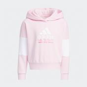 adidas Badge of Sport Logo Çocuk Pembe/Siyah Eşofman Takımı