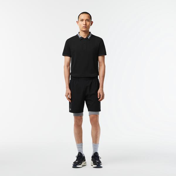 Lacoste  Regular Fit Erkek Siyah Şort
