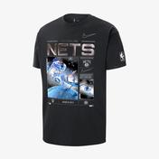 Nike Brooklyn Nets Courtside NBA Max90 Erkek Siyah T-Shirt