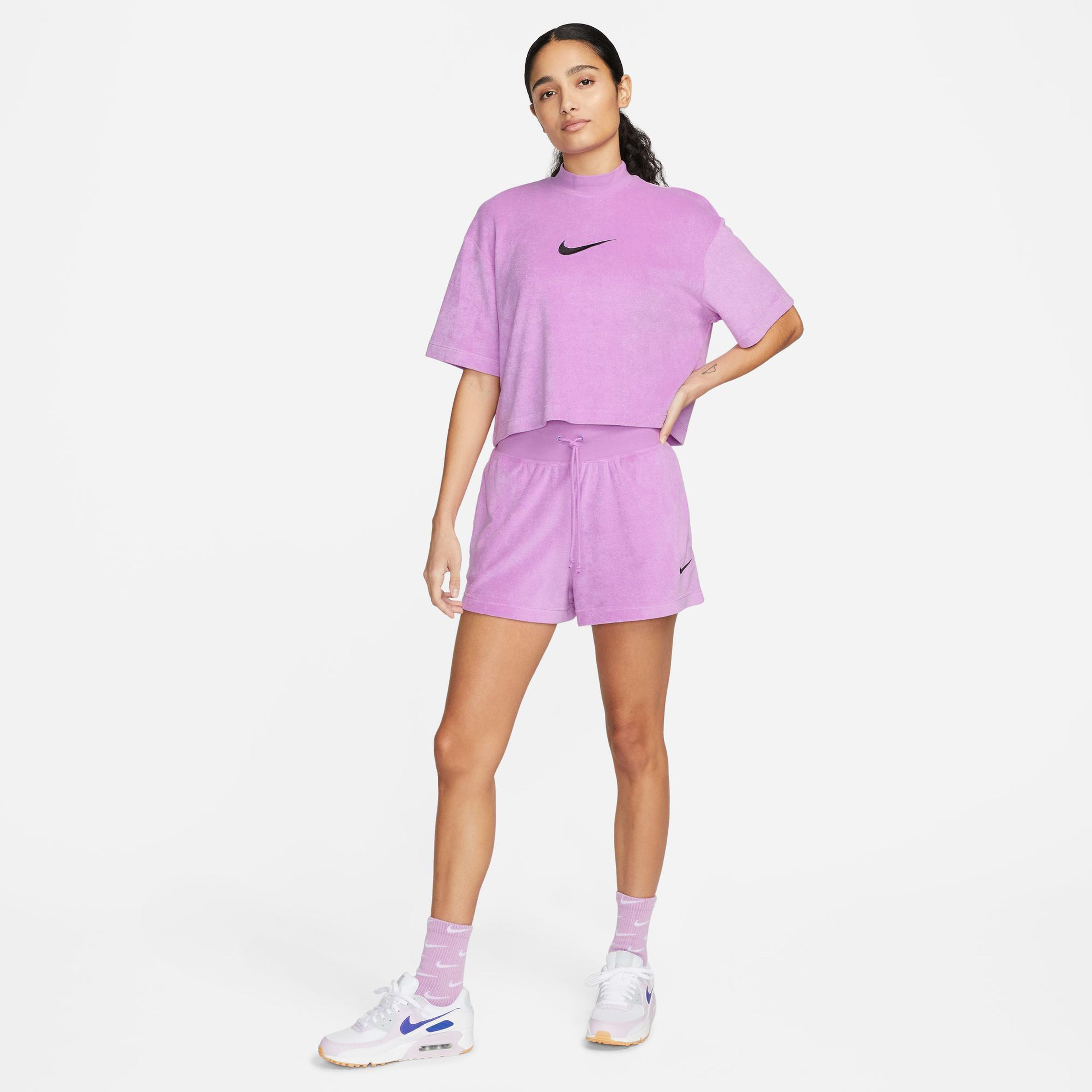Nike Sportswear Terry Kadın Mor Şort
