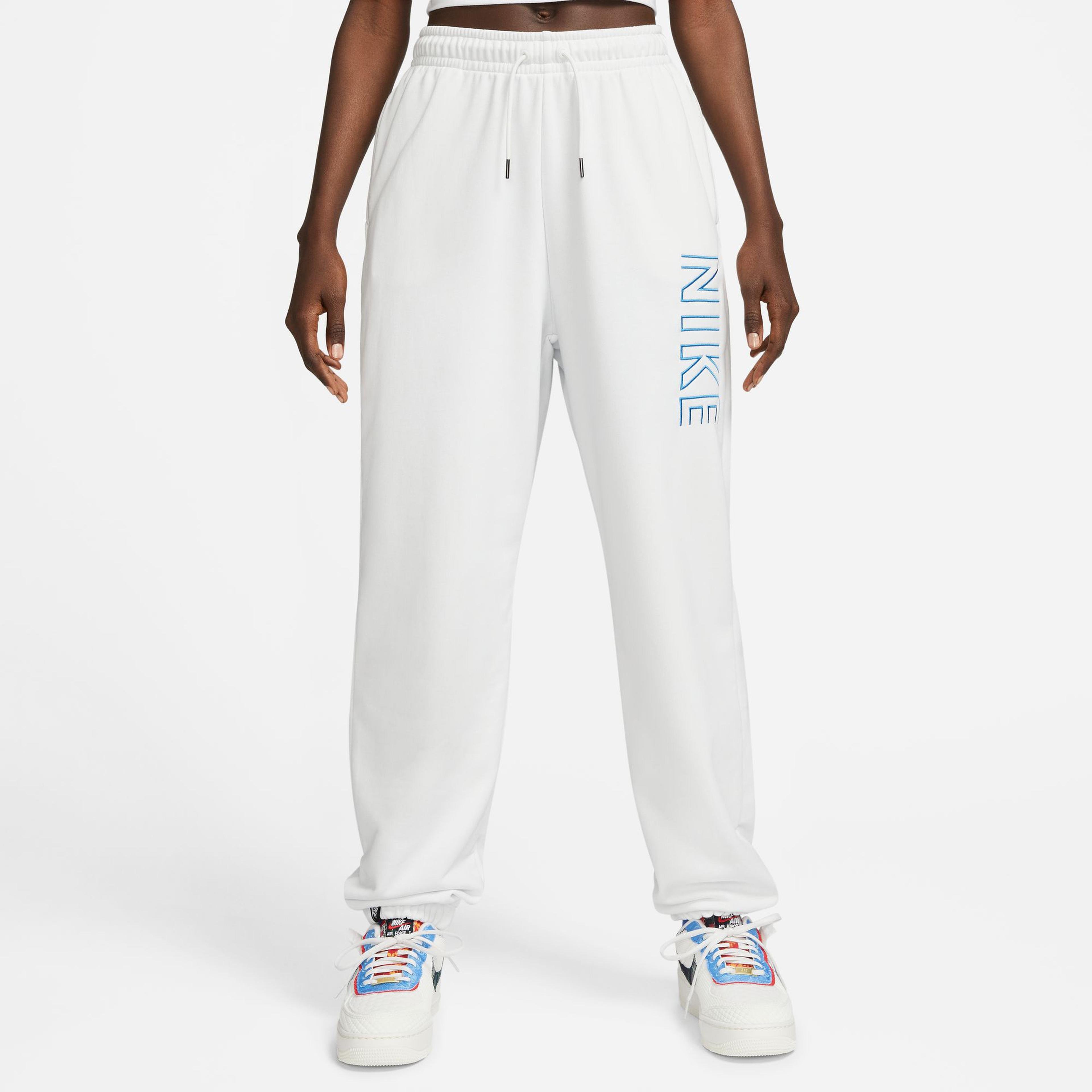 Nike Sportswear Oversized High-Waisted Kadın Beyaz Eşofman Altı