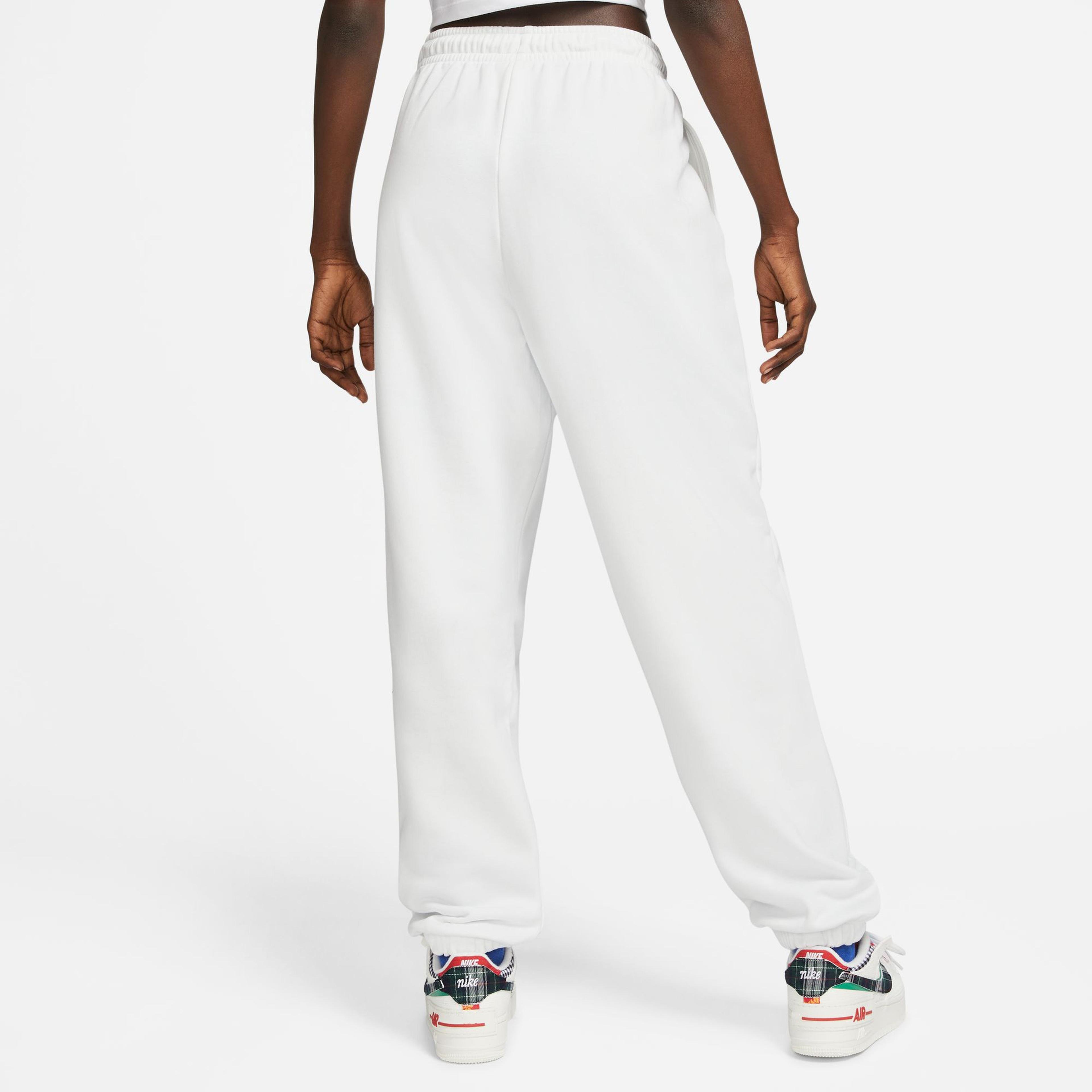 Nike Sportswear Oversized High-Waisted Kadın Beyaz Eşofman Altı