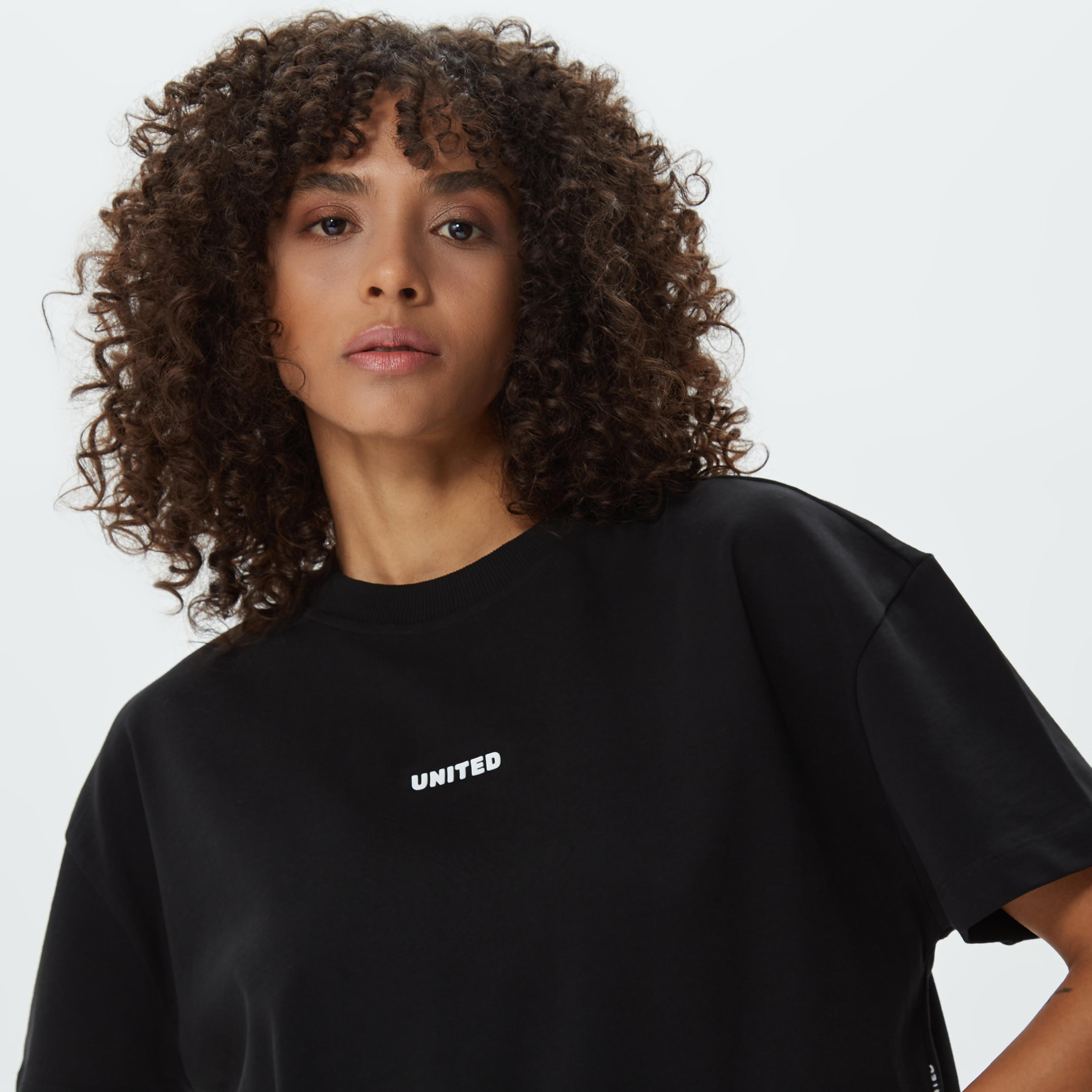 United4 Classic Kadın Siyah T-Shirt