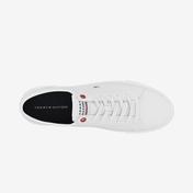 Tommy Hilfiger Core Corporate Vulcanized Canvas Erkek Beyaz Sneaker
