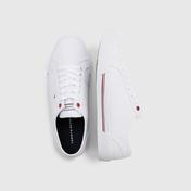 Tommy Hilfiger Core Corporate Vulcanized Canvas Erkek Beyaz Sneaker
