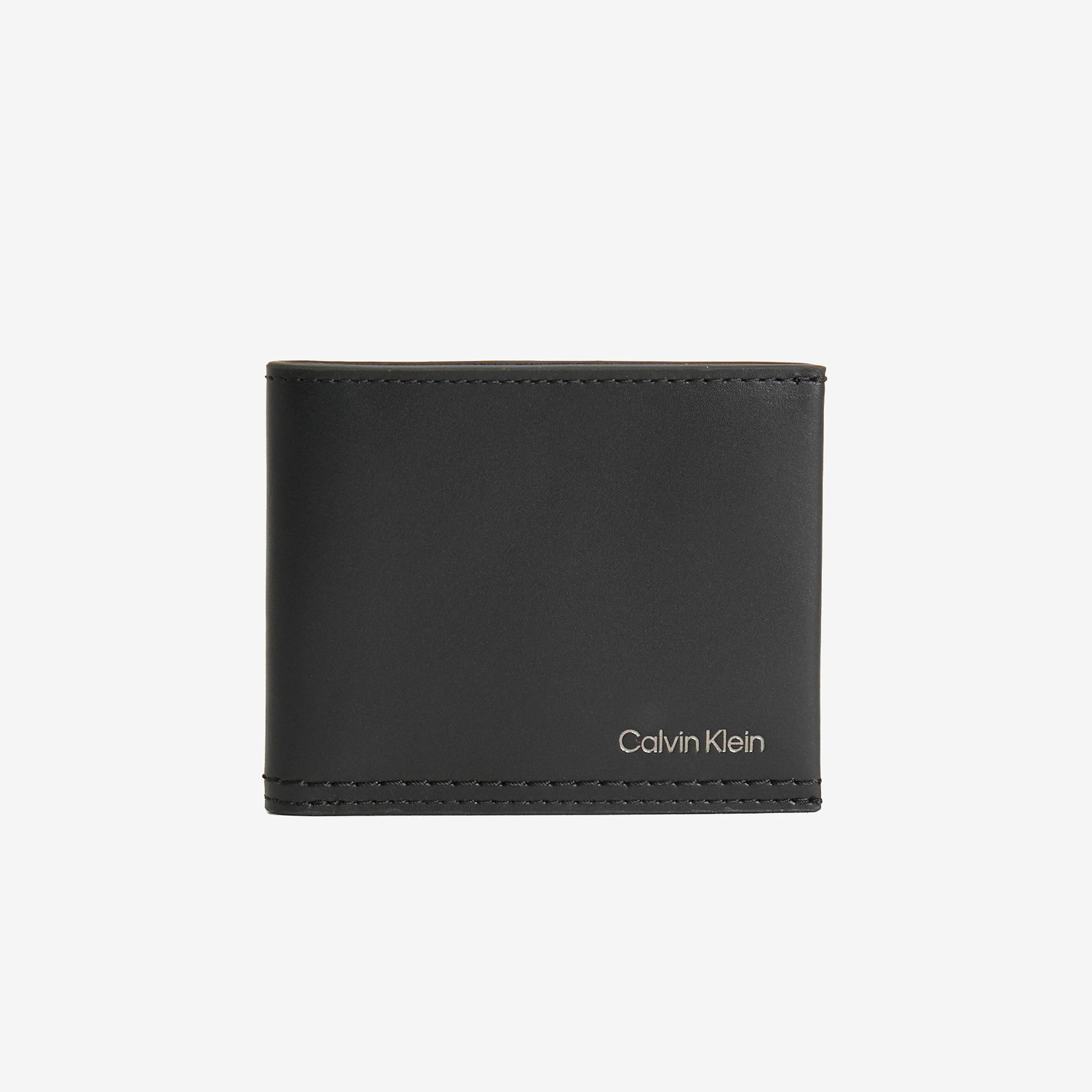Calvin Klein Duo Stitch Bifold 6Cc Erkek Siyah Cüzdan