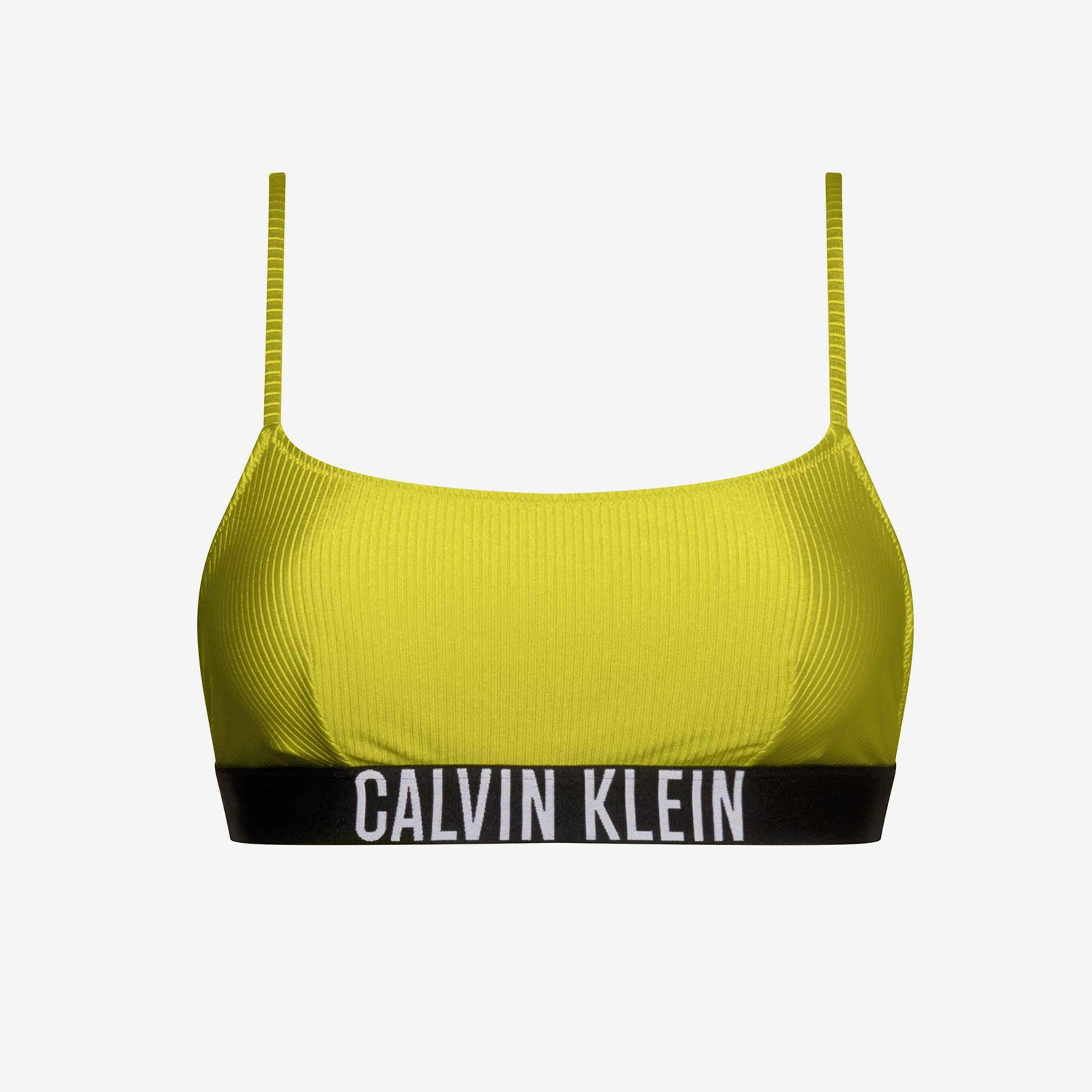 Calvin Klein Kadın Sarı Bikini Üstü