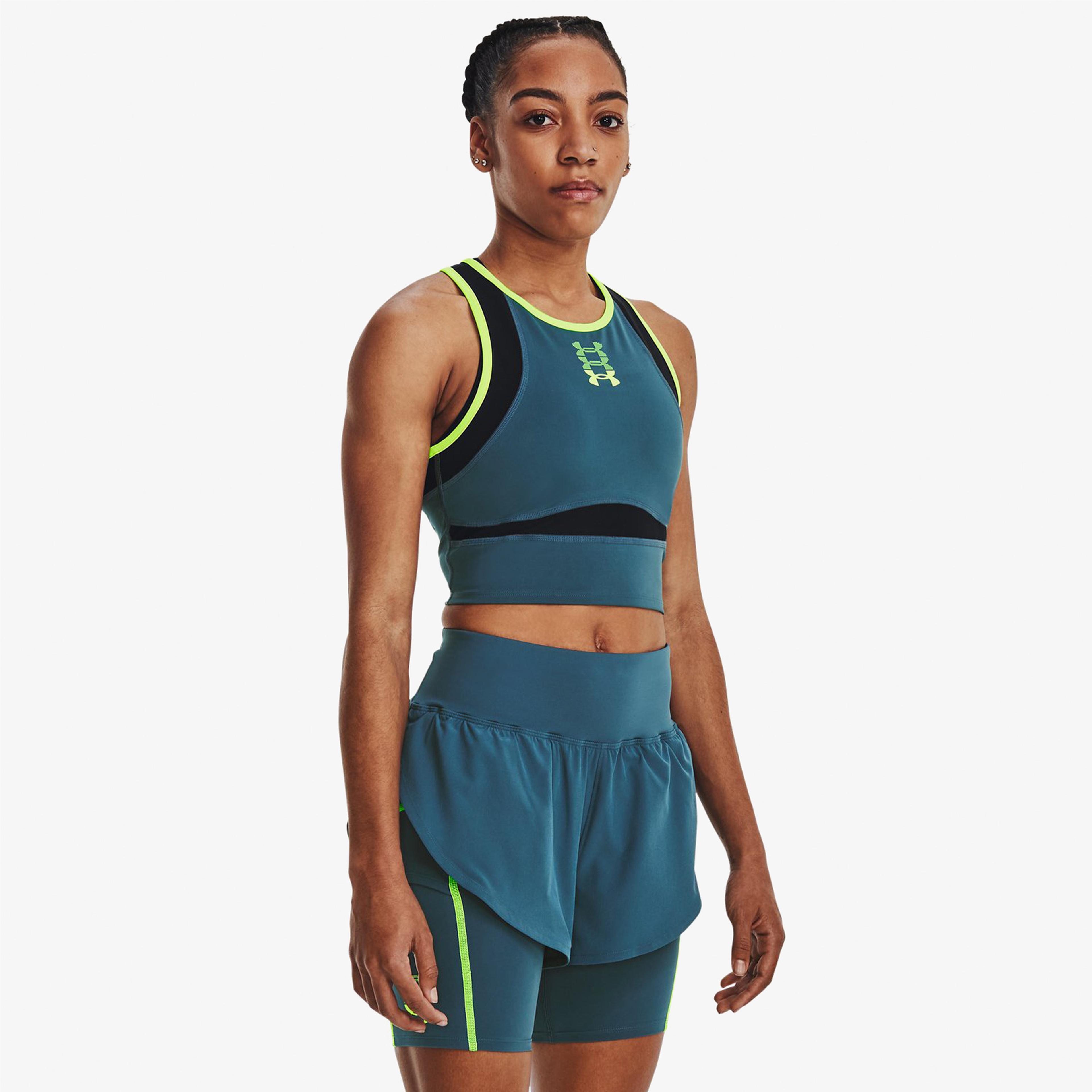 Under Armour Run Anywhere Tank Kadın Mavi T-Shirt