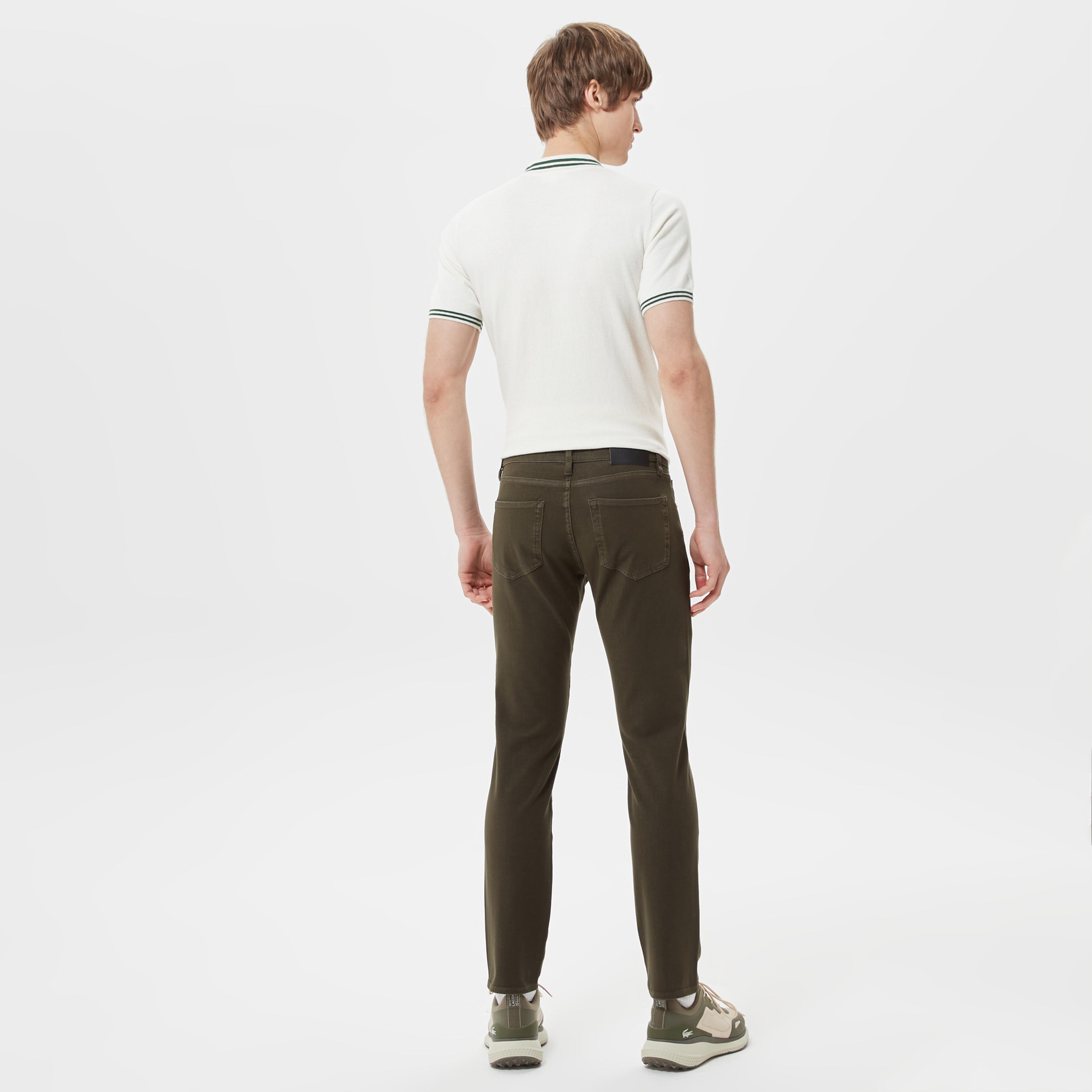 Lacoste Erkek Slim Fit Yeşil Jean Pantolon