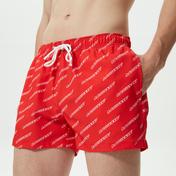 Lacoste Erkek Baskılı Kırmızı Mayo Şort