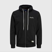 Jack & Jones Jortons Sweat Zip Erkek Siyah Sweatshirt