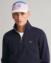 Gant Erkek Lacivert Regular Fit Yarım Fermuarlı Sweatshirt