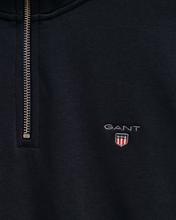 Gant Erkek Lacivert Regular Fit Yarım Fermuarlı Sweatshirt
