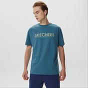 Skechers Graphic Big Logo Erkek Mavi T-Shirt