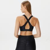 Under Armour Crossback Mid EmboKadın Siyah Bra