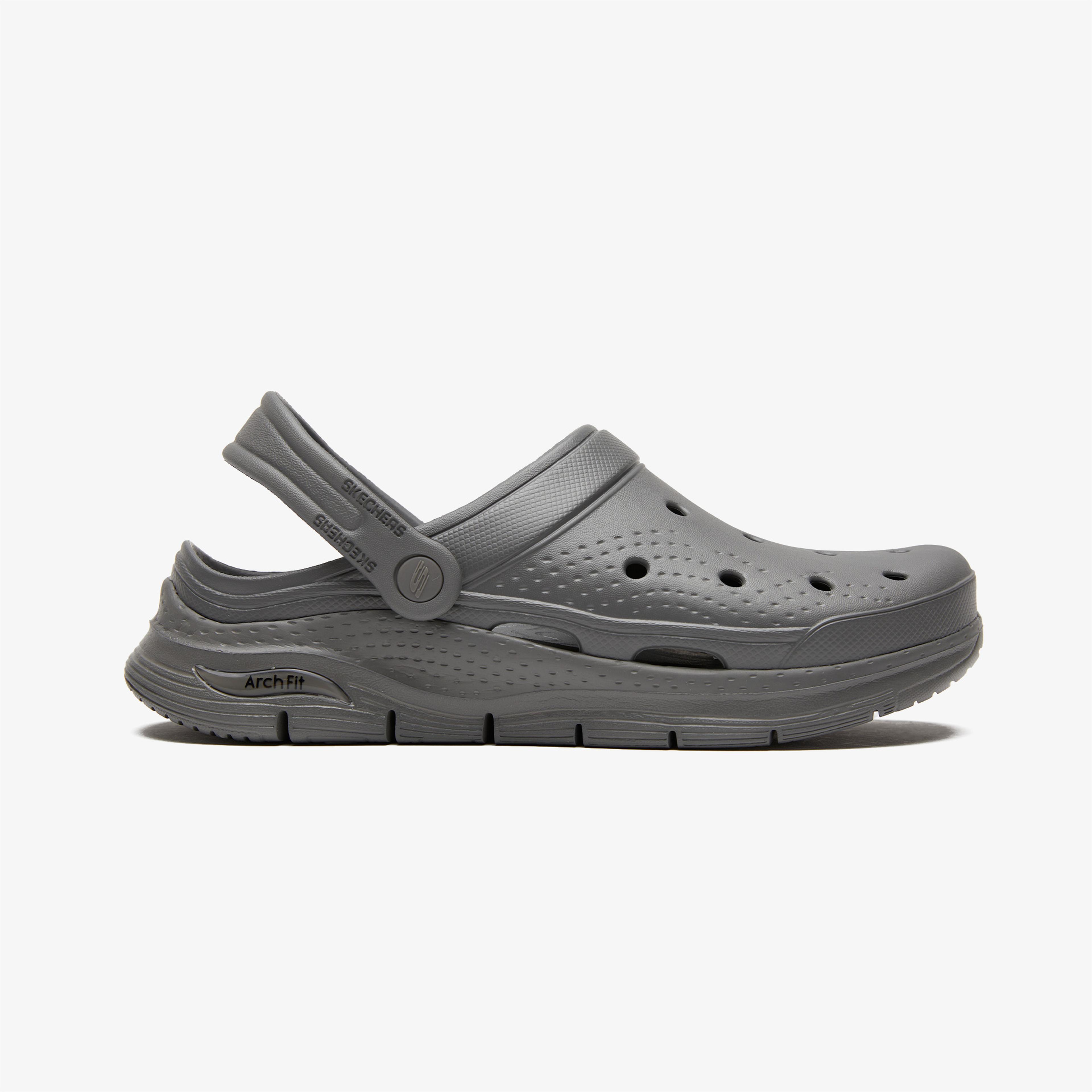 Skechers Arch Fit Foamies-Valiant Erkek Gri Terlik