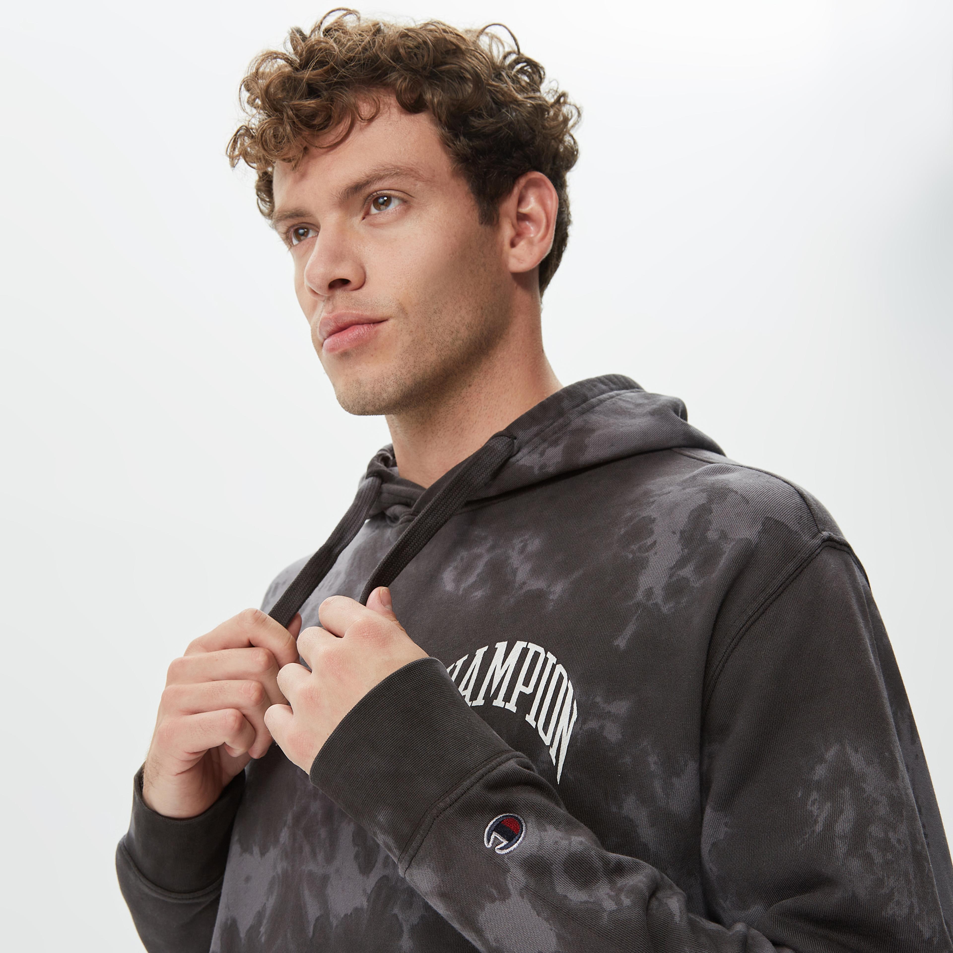 Champion Classic Erkek Siyah Hoodie