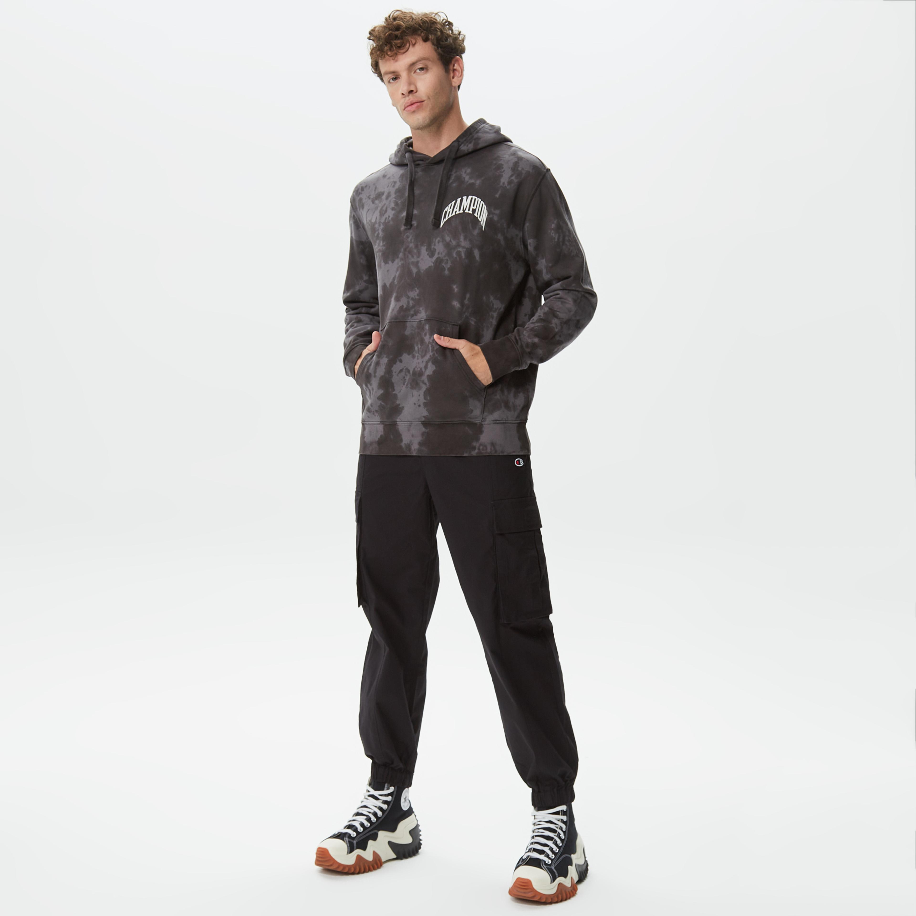 Champion Classic Erkek Siyah Hoodie