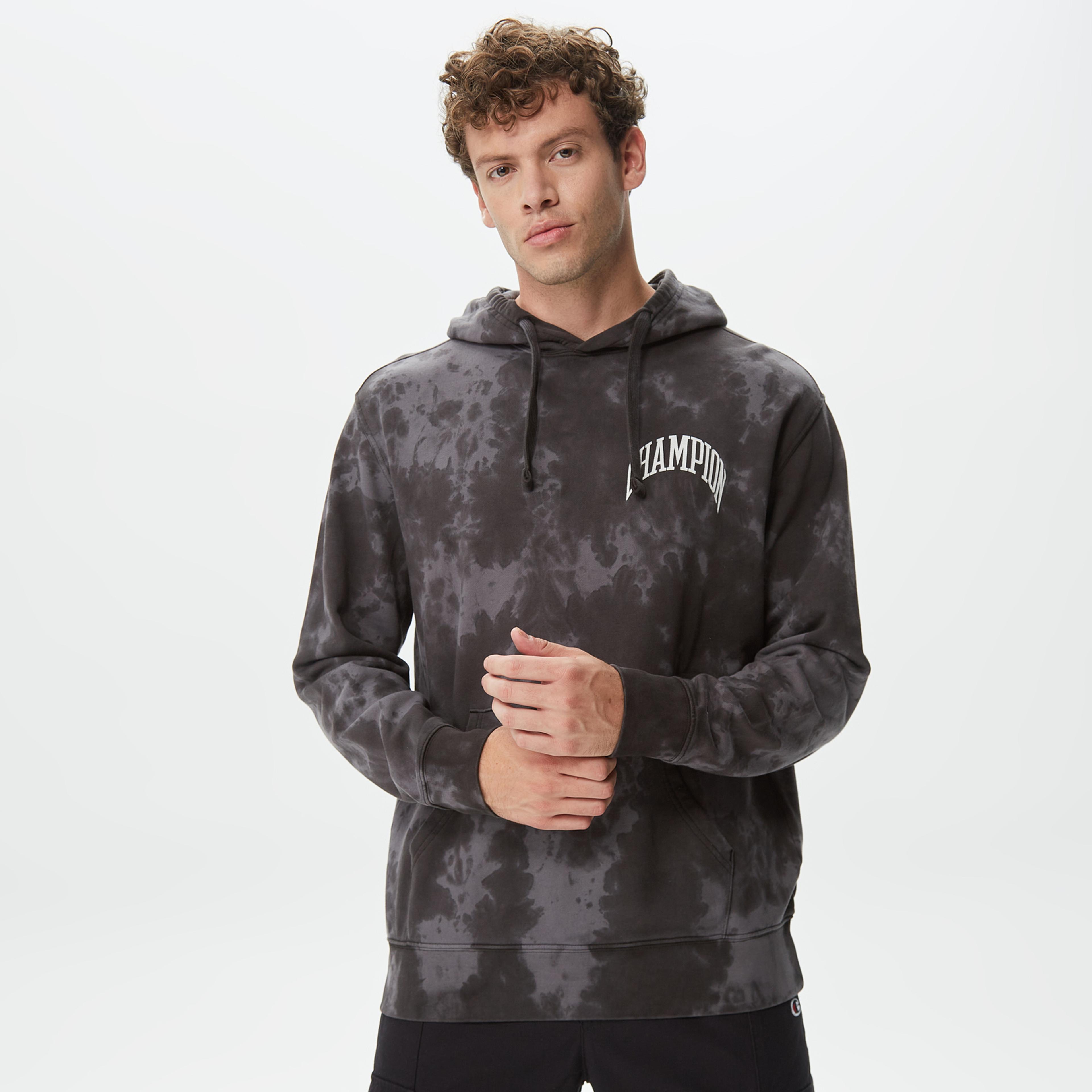Champion Classic Erkek Siyah Hoodie