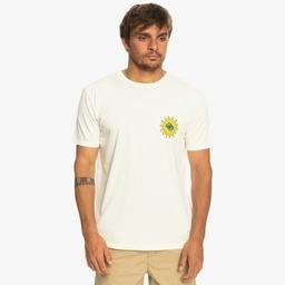 Quiksilver Planetpositive Erkek Krem T-Shirt