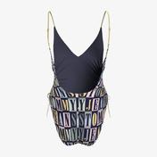 Tommy Hilfiger Plunge One Piece Kadın Siyah Mayo