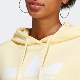 adidas Trefoil Hoodie Kadın Sarı Sweatshirt