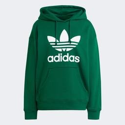 adidas Trefoil Hoodie Kadın Yeşil Sweatshirt