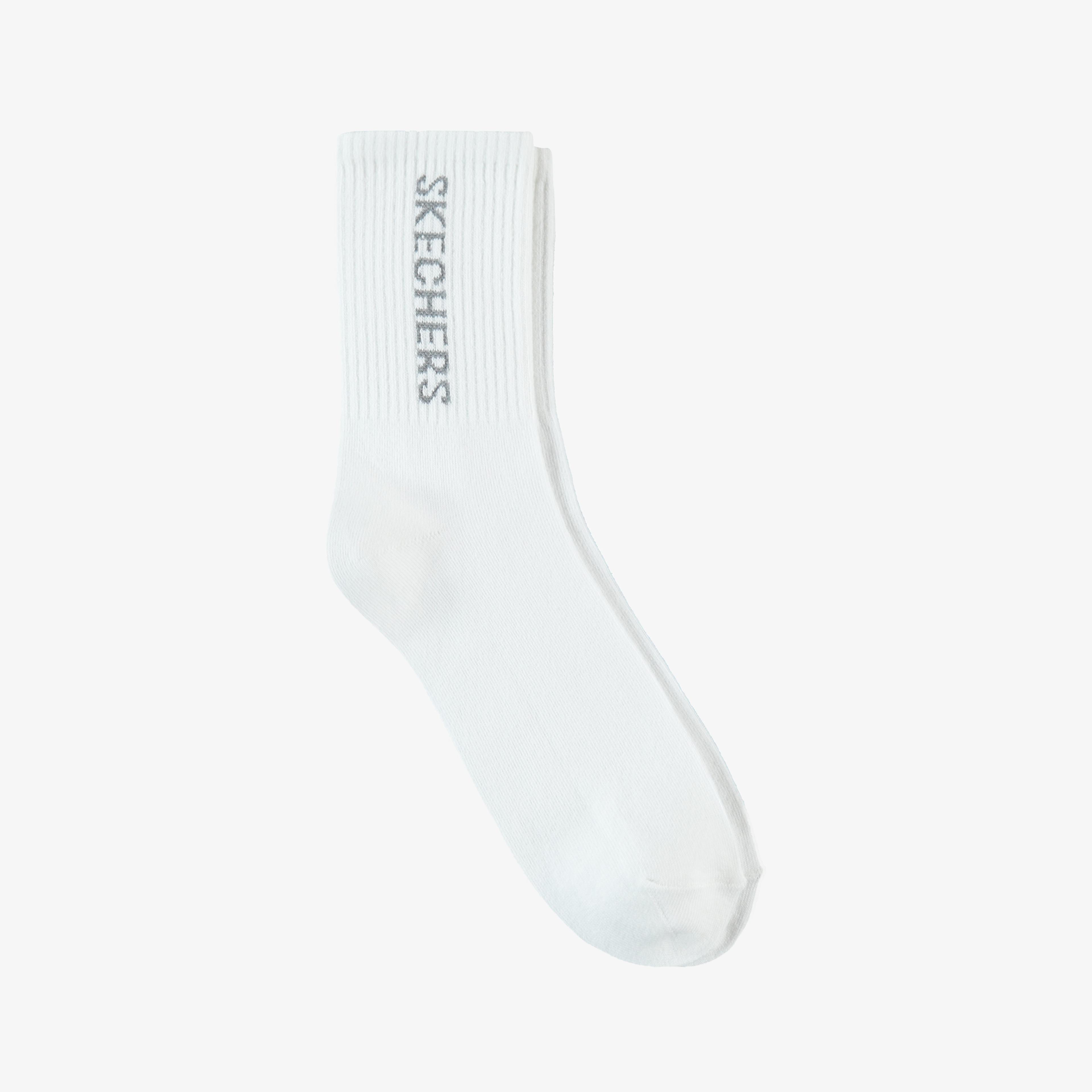 Skechers Crew Cut Unisex Beyaz Çorap