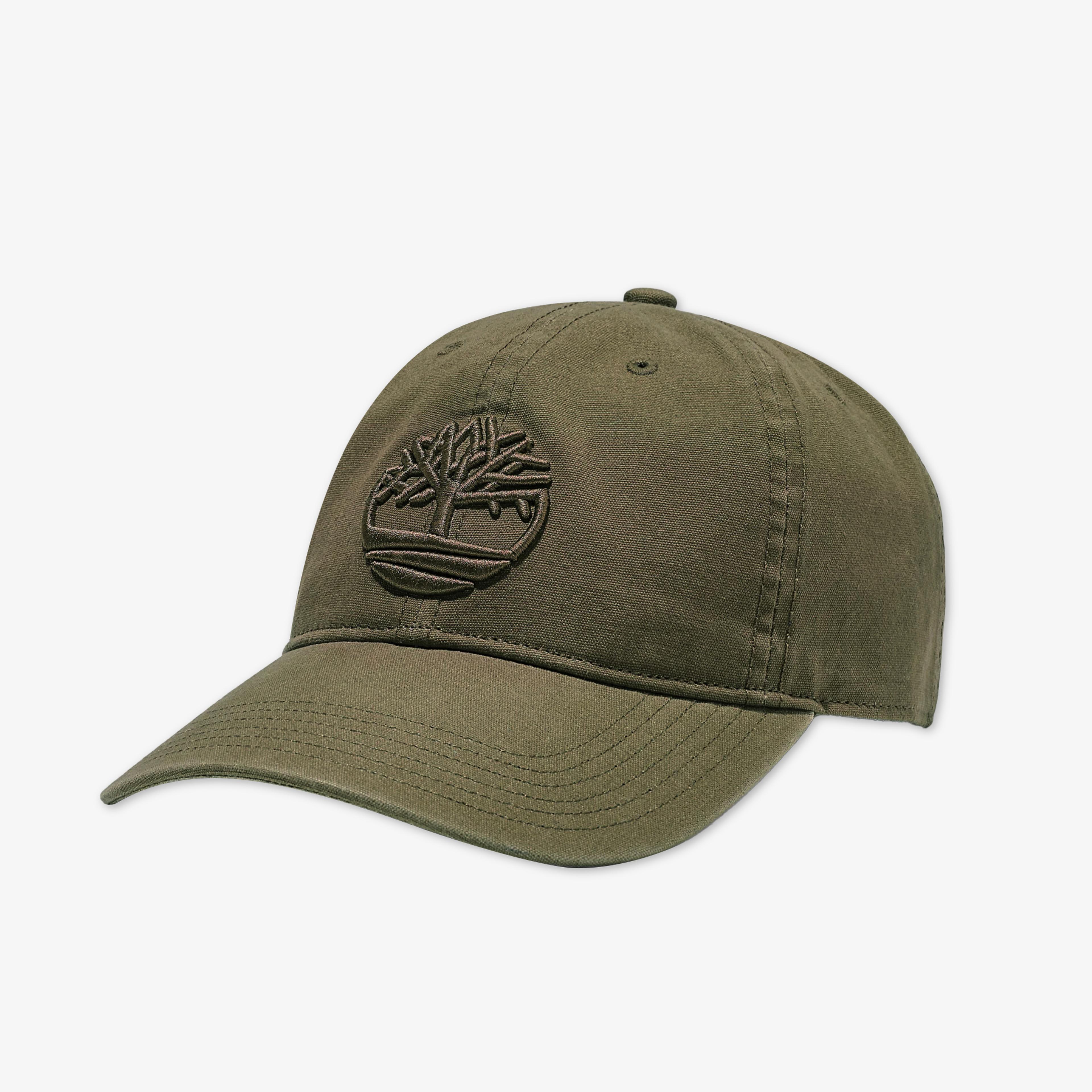 Timberland Cotton Canvas Baseball Cap Erkek Yeşil Şapka
