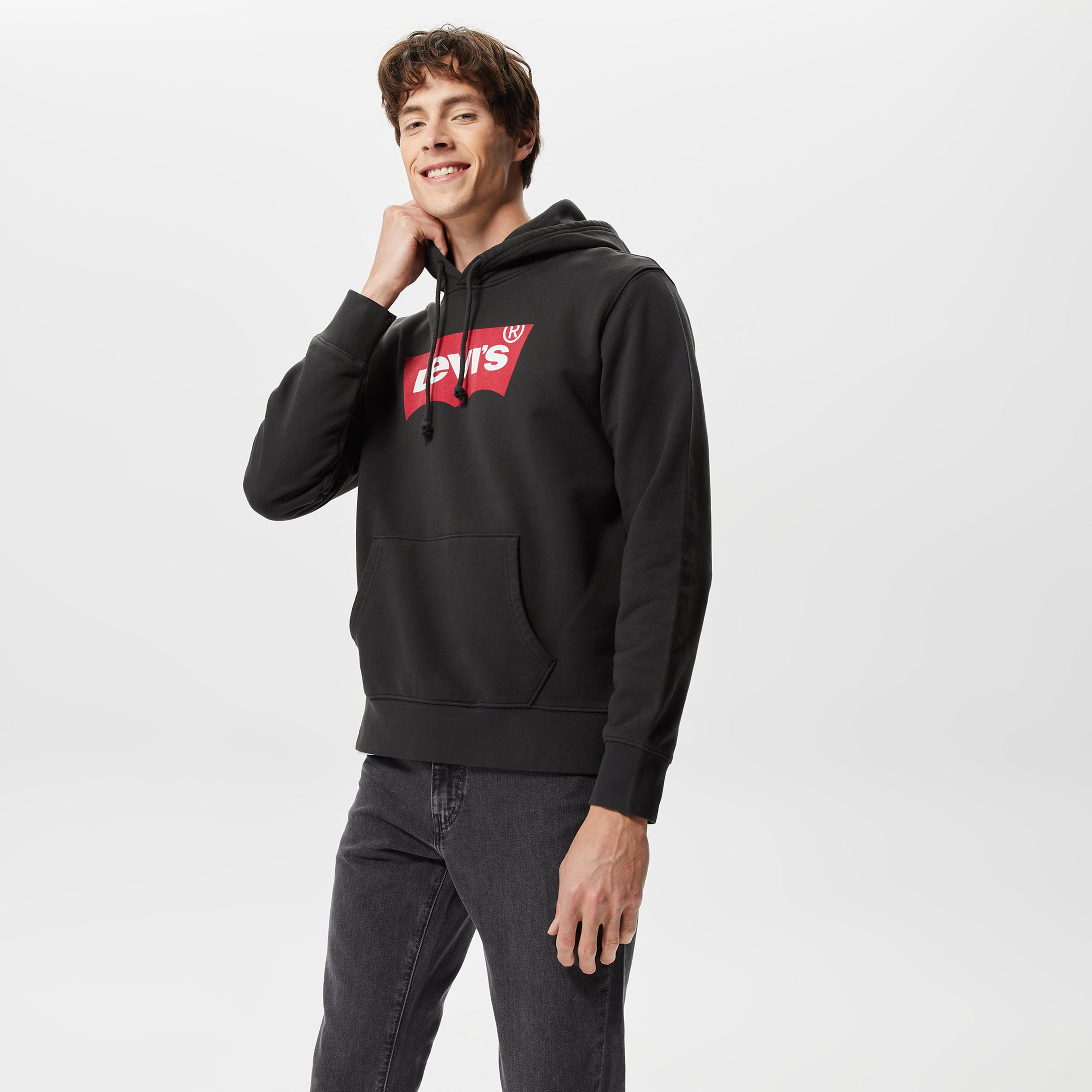 Levi's Standard Graphic Erkek Siyah Sweatshirt