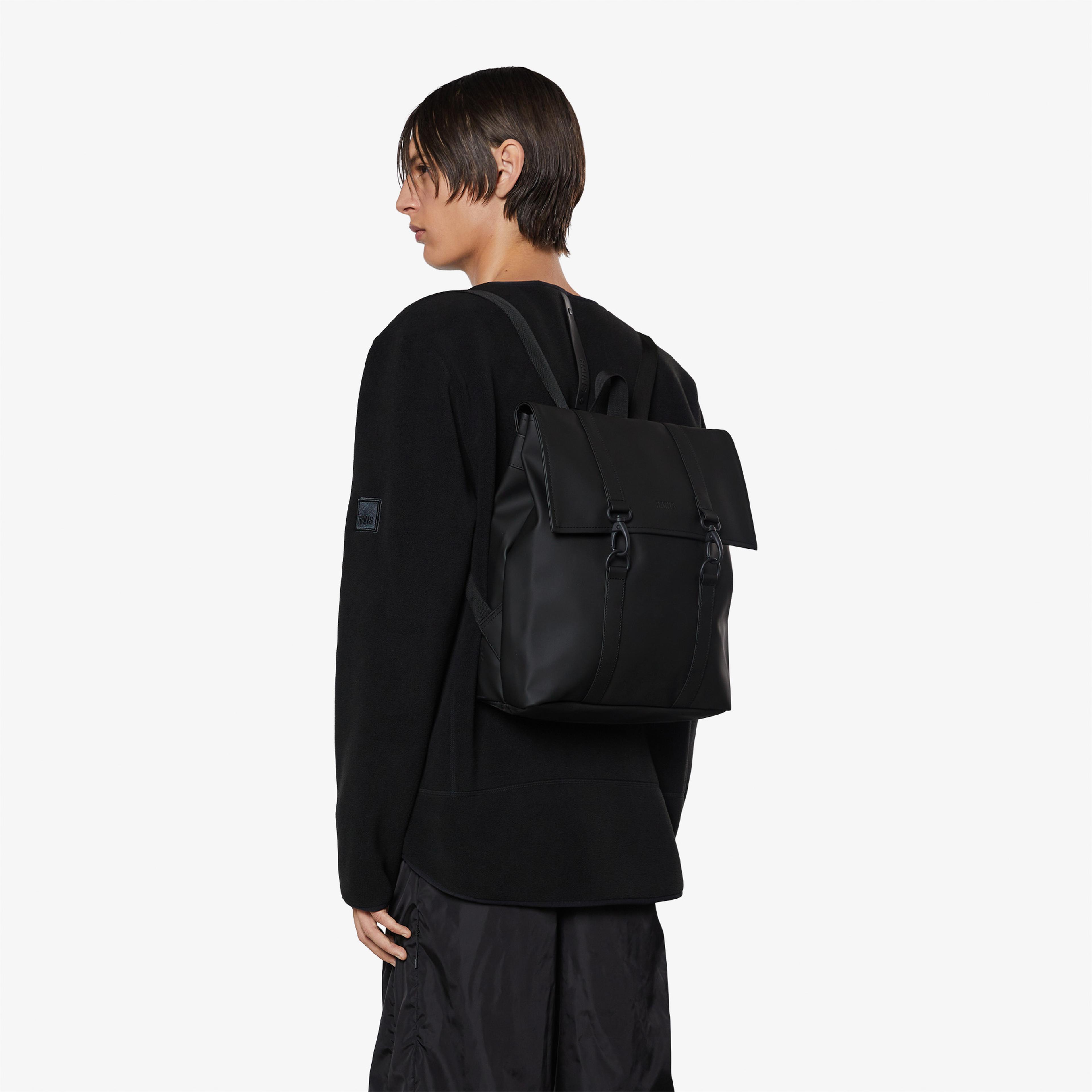 Rains MSN Bag Mini Unisex Siyah Sırt Çantası
