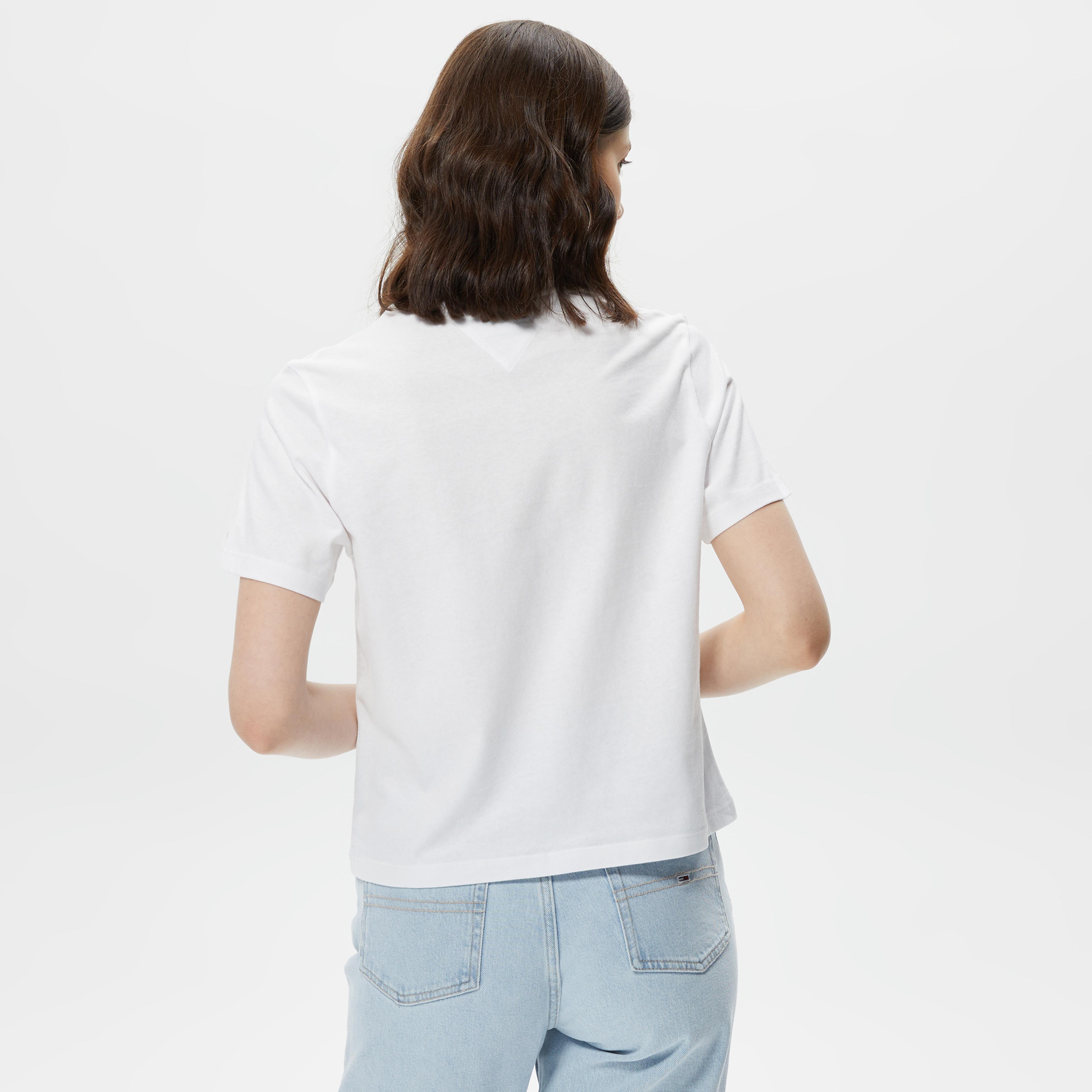 Tommy Jeans Modern Sport 1 Kadın Beyaz T-Shirt