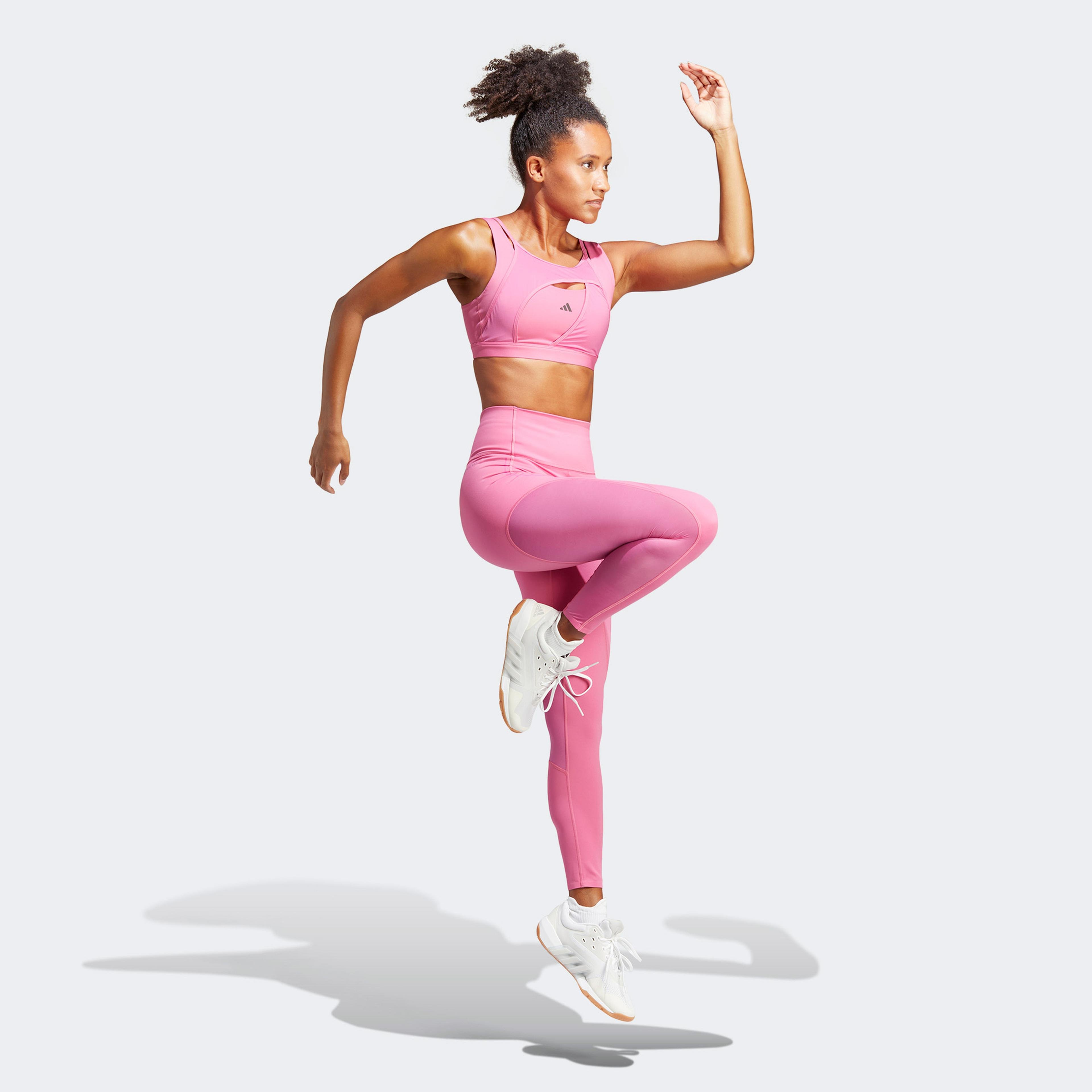 adidas Powerimpact Luxe Medium-Support  Kadın Pembe Bra
