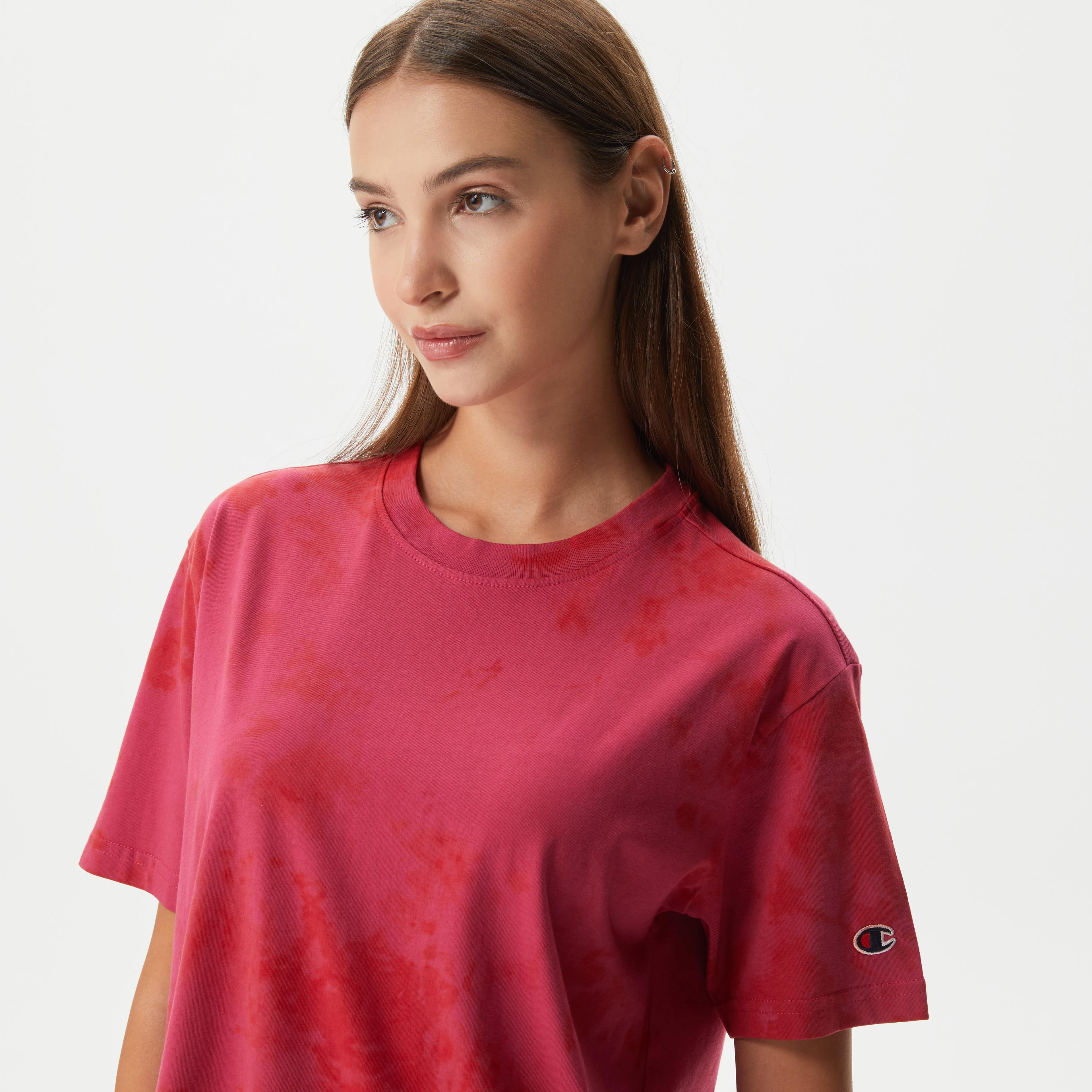 Champion Crewneck Kadın Kırmızı T-Shirt