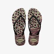 Havaianas Slim Animals Kadın Siyah Terlik