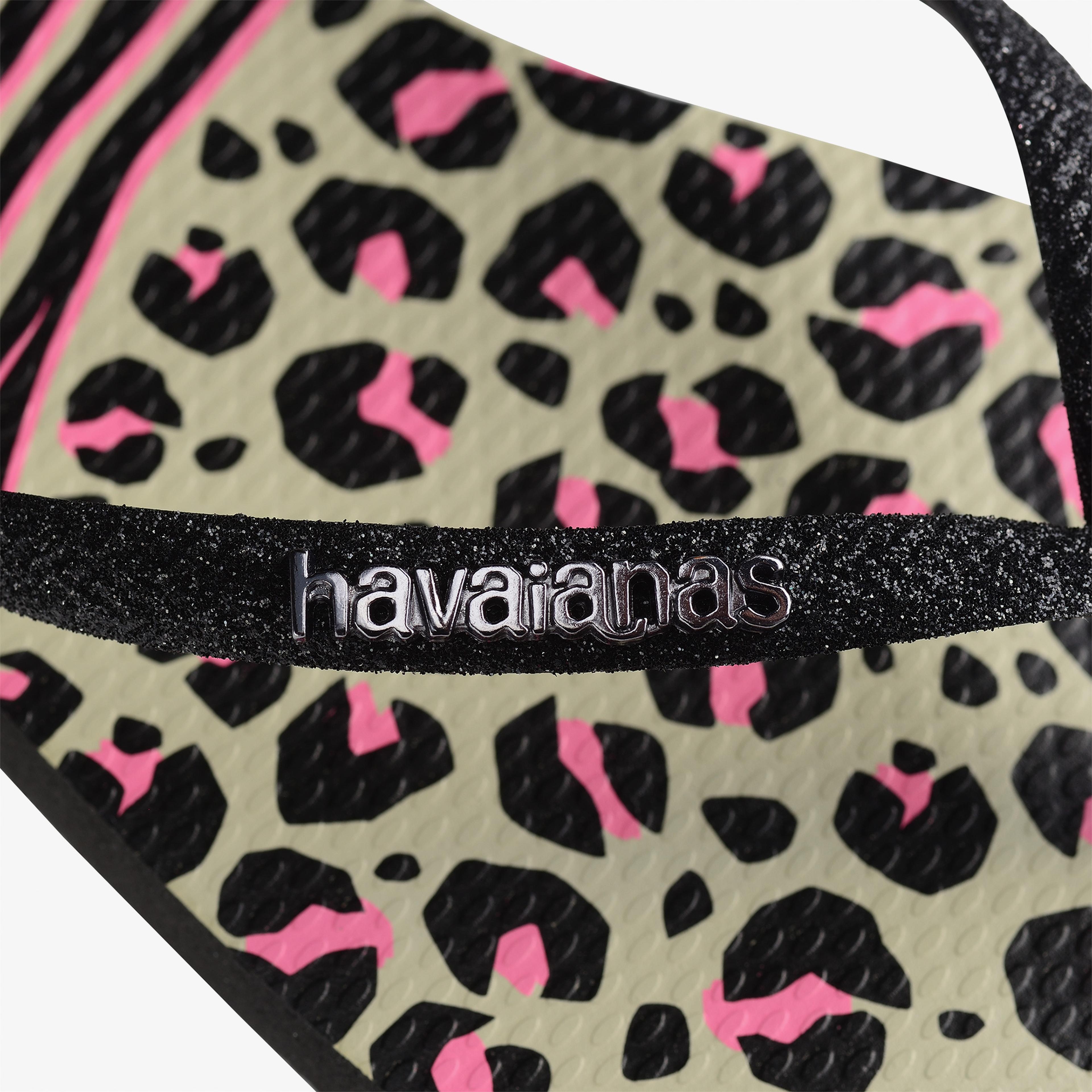 Havaianas Slim Animals Kadın Siyah Terlik