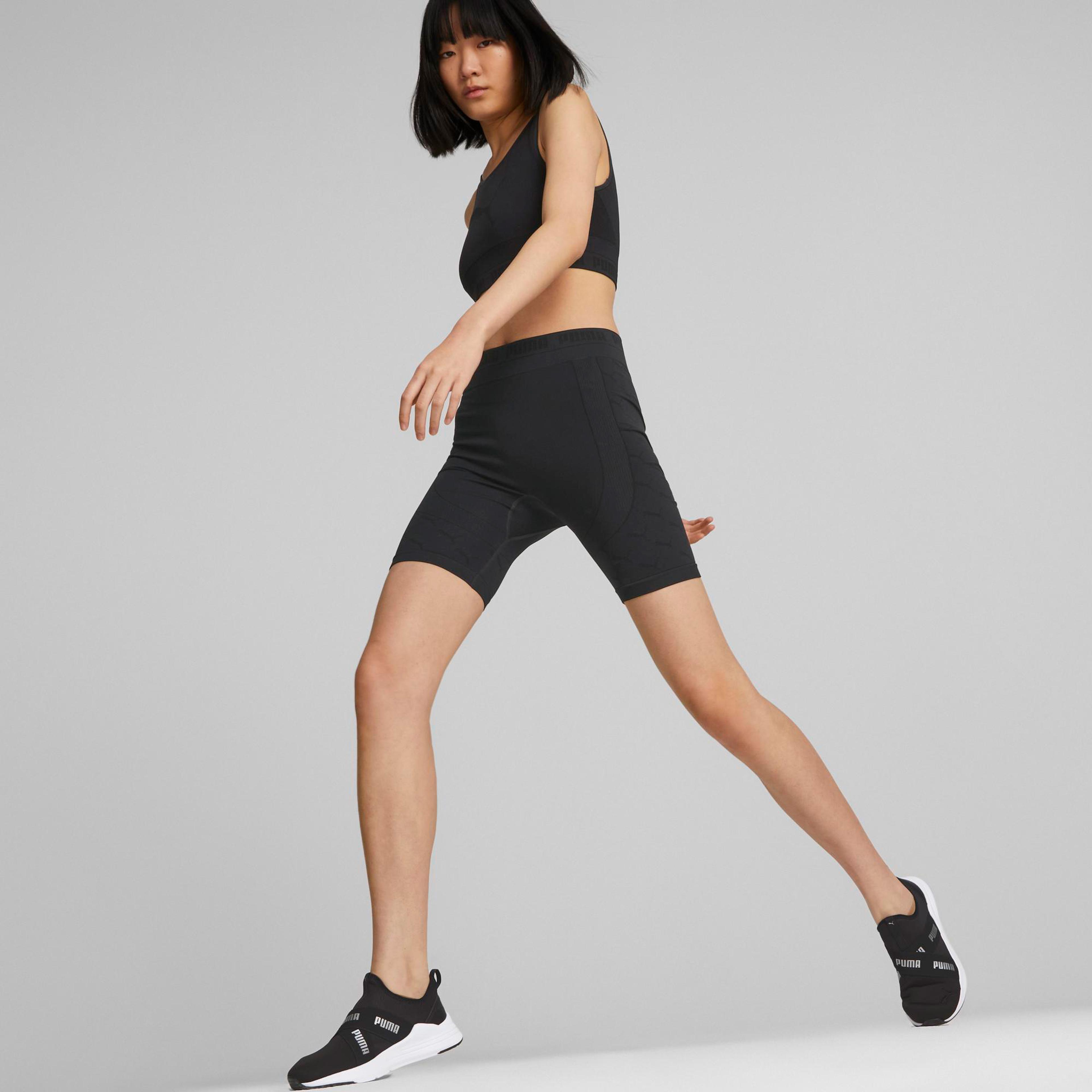 Puma Evoknit 7" High-Waist Kadın Siyah Tayt