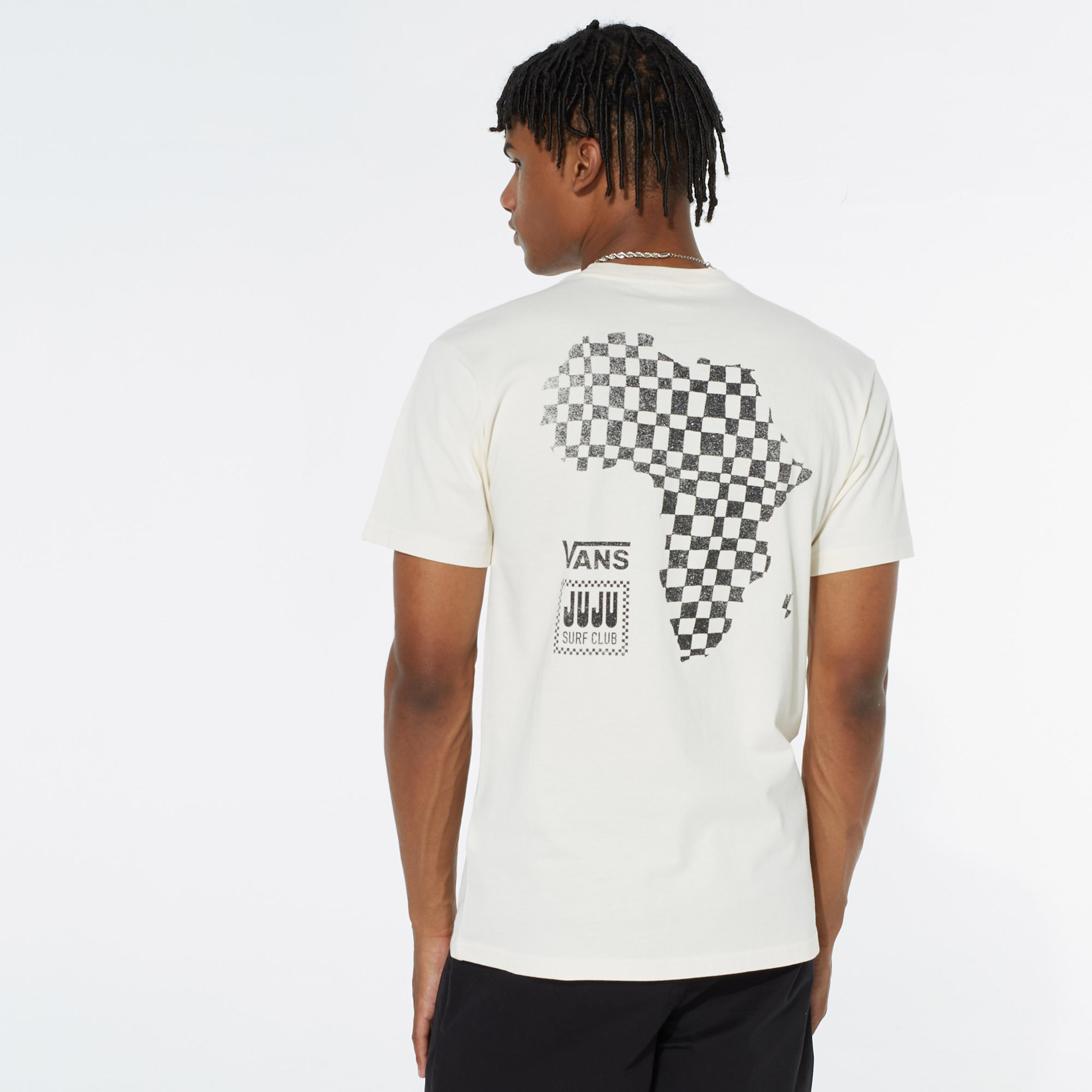 Vans Juju Surf Club Erkek Beyaz T-Shirt