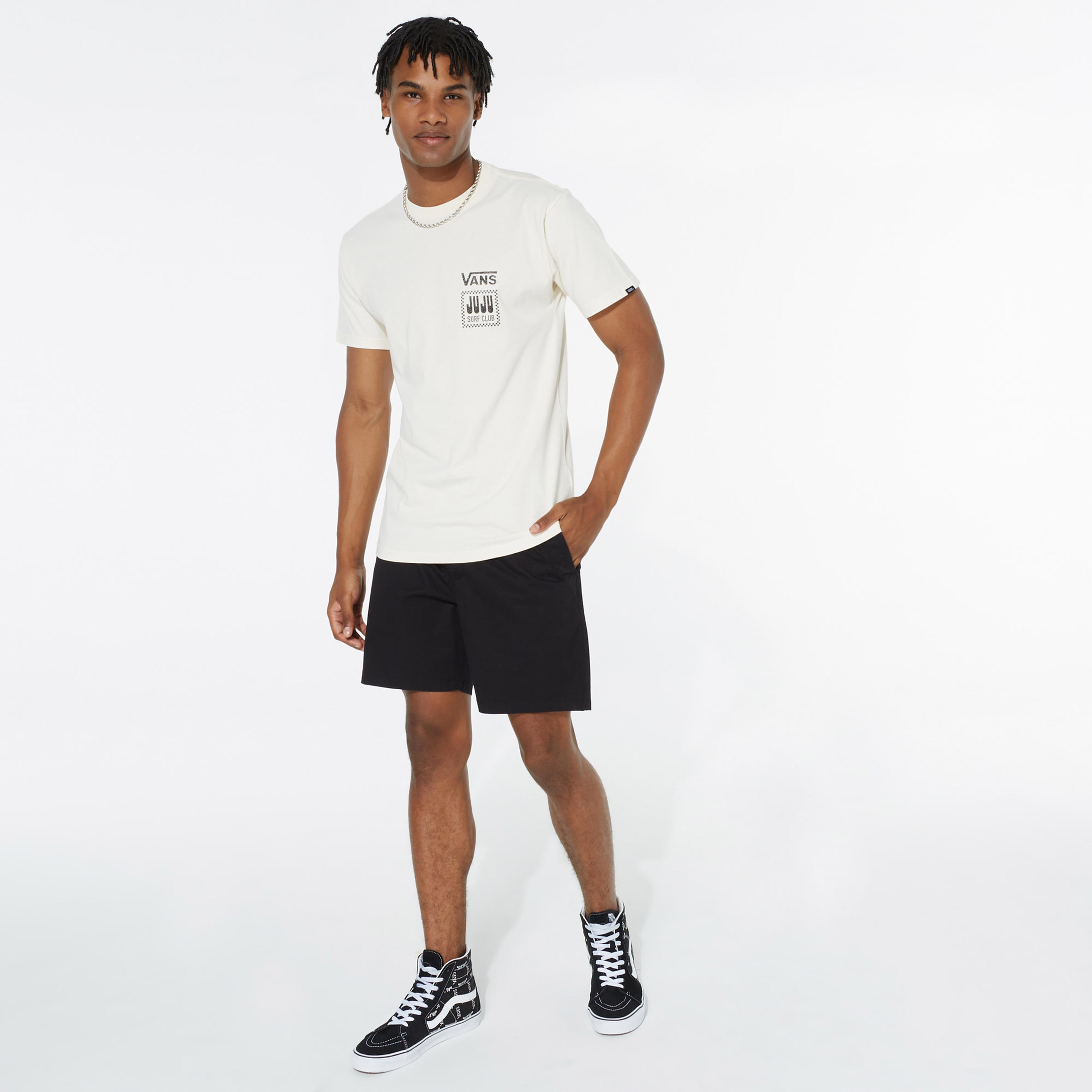 Vans Juju Surf Club Erkek Beyaz T-Shirt