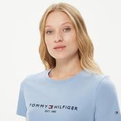 Tommy Hilfiger Regular C-Nk Kadın Mavi T-Shirt