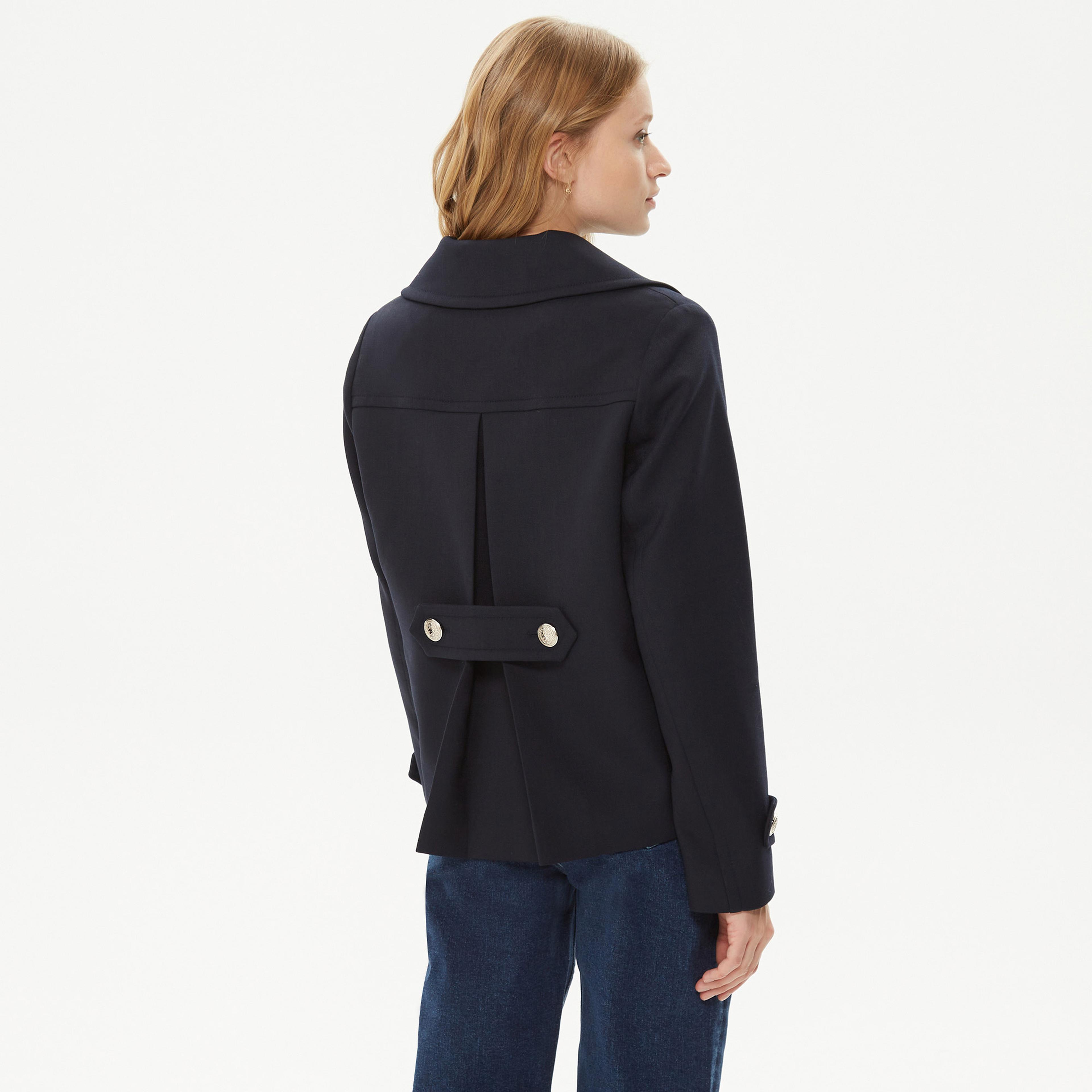 Tommy Hilfiger Wool Blend DB Peacoat Kadın Lacivert Kaban
