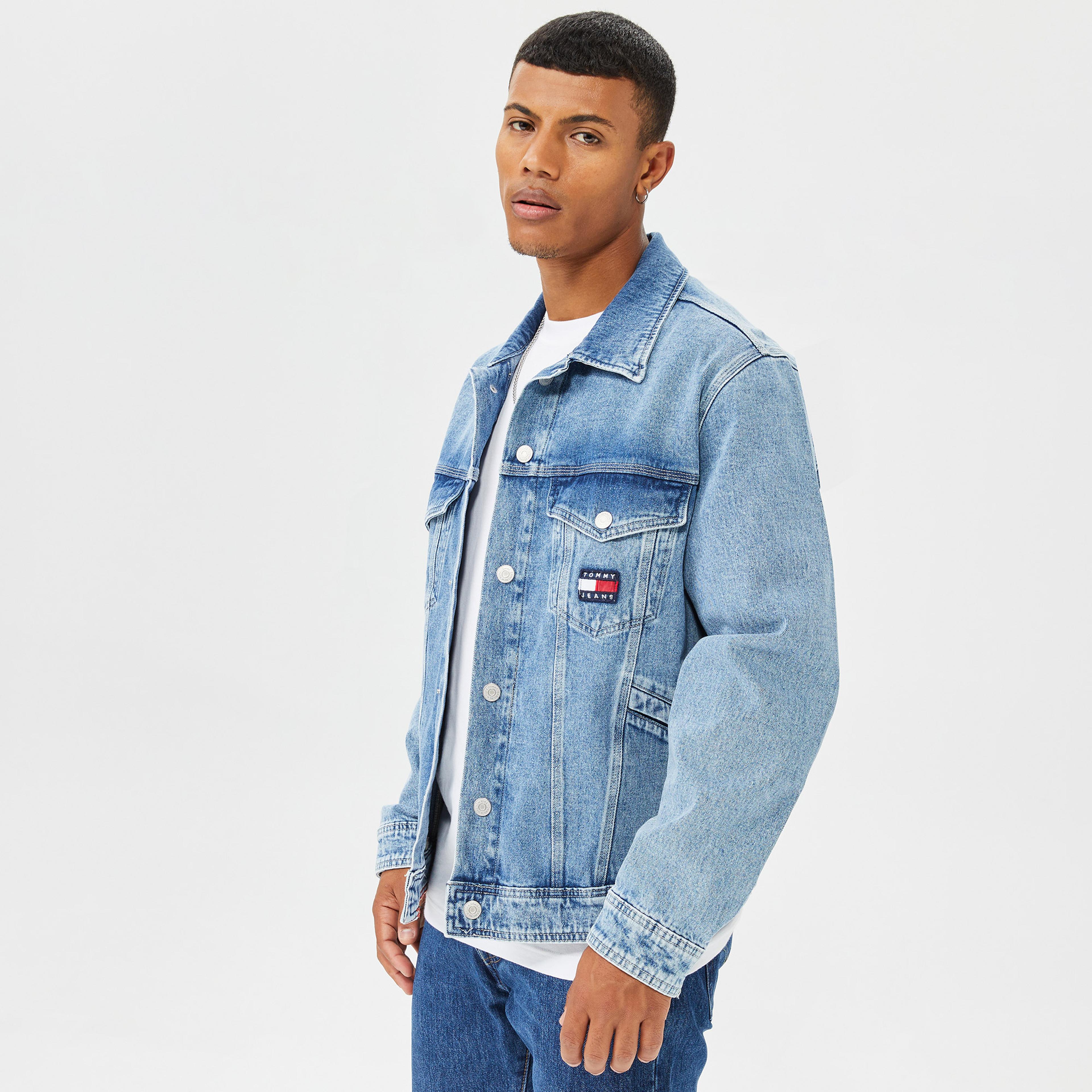 Tommy Jeans Archive Oversize Denim Erkek Mavi Ceket