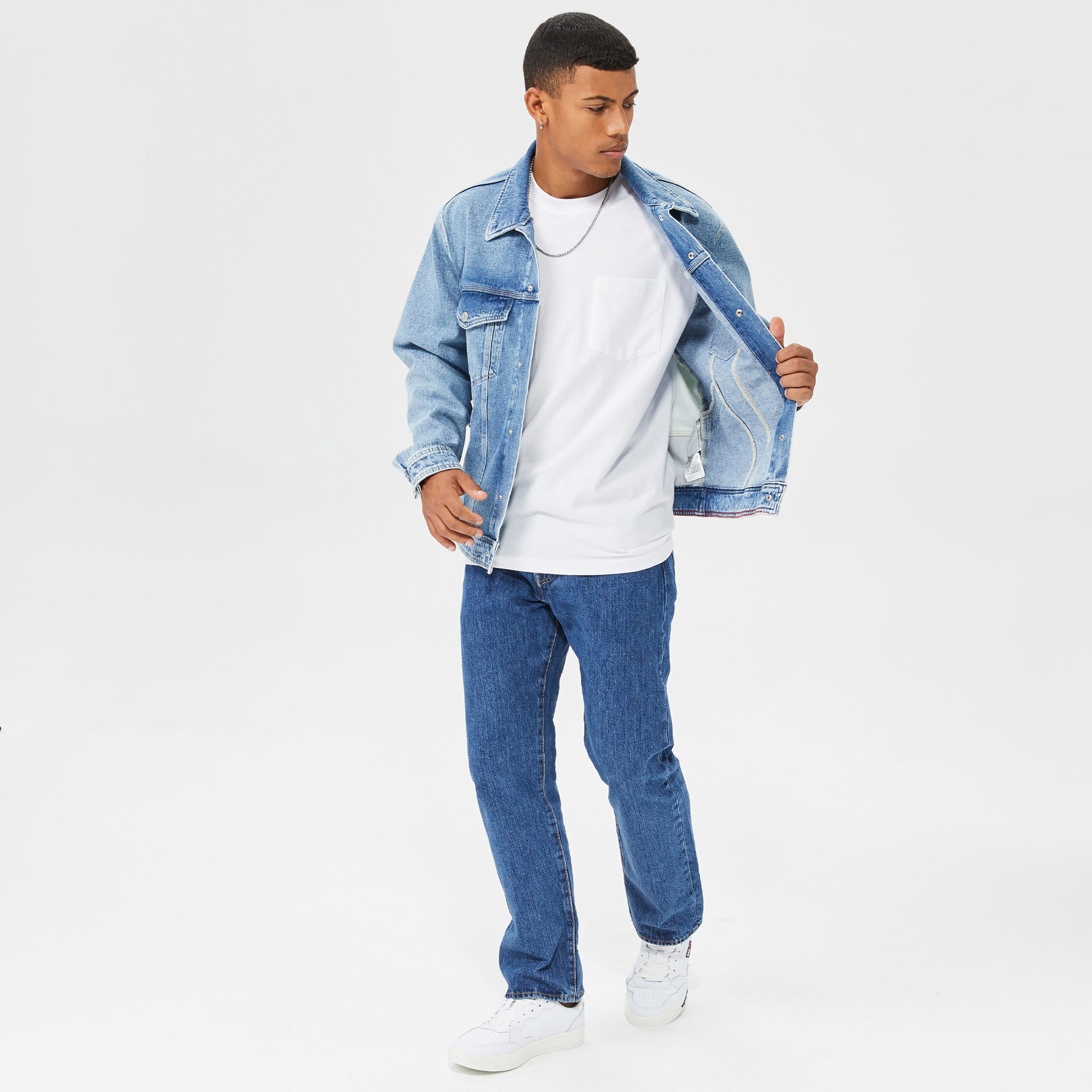 Tommy Jeans Archive Oversize Denim Erkek Mavi Ceket