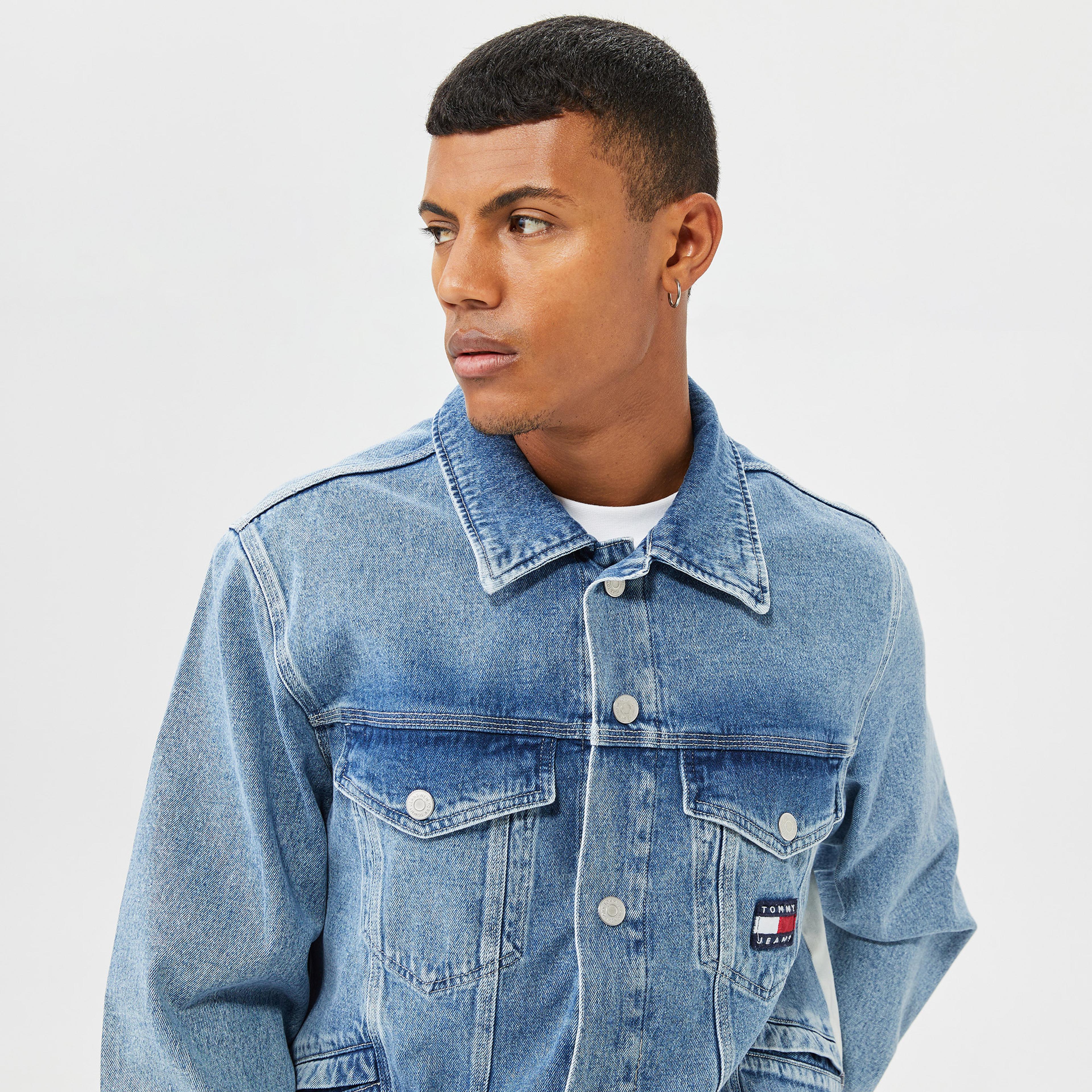Tommy Jeans Archive Oversize Denim Erkek Mavi Ceket