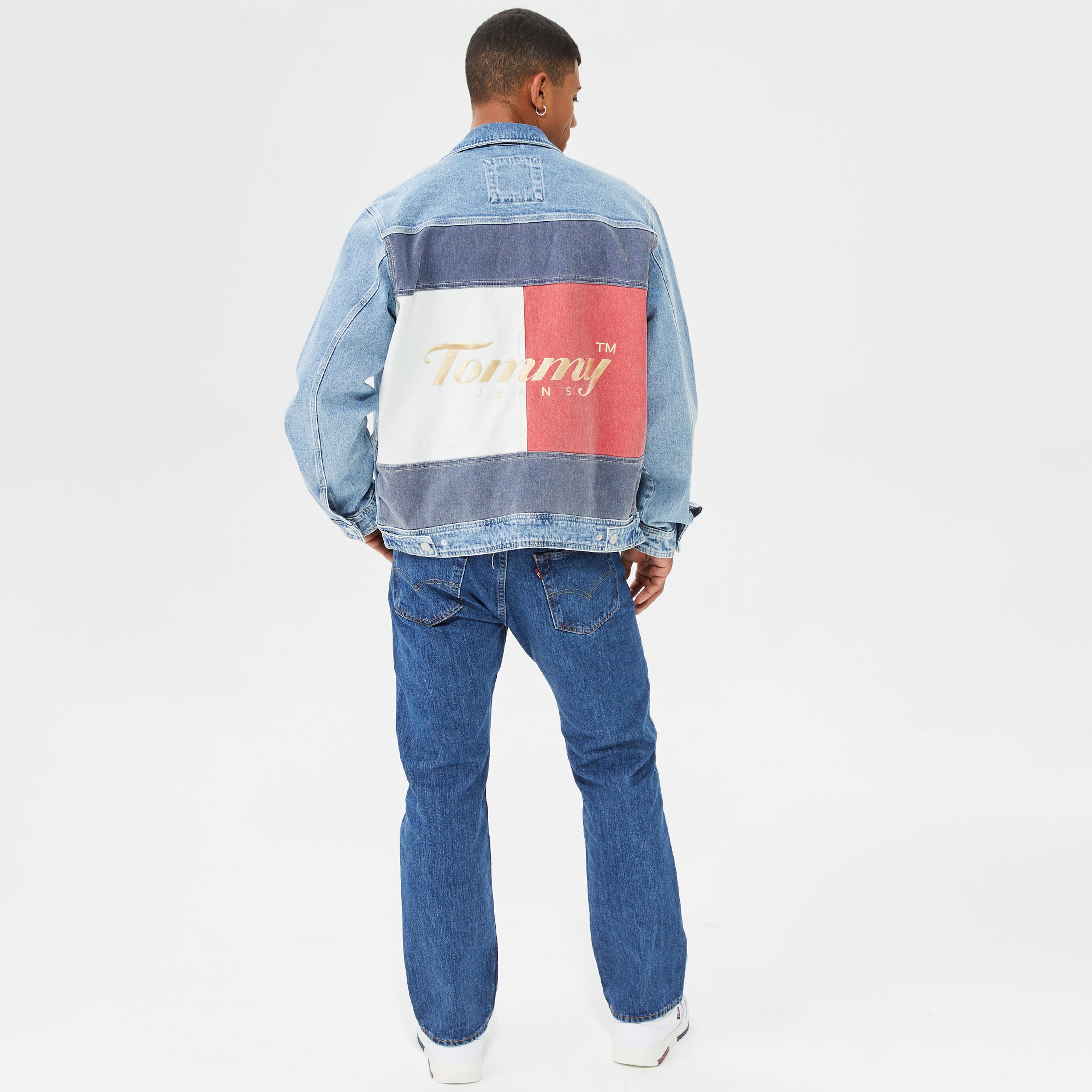 Tommy Jeans Archive Oversize Denim Erkek Mavi Ceket